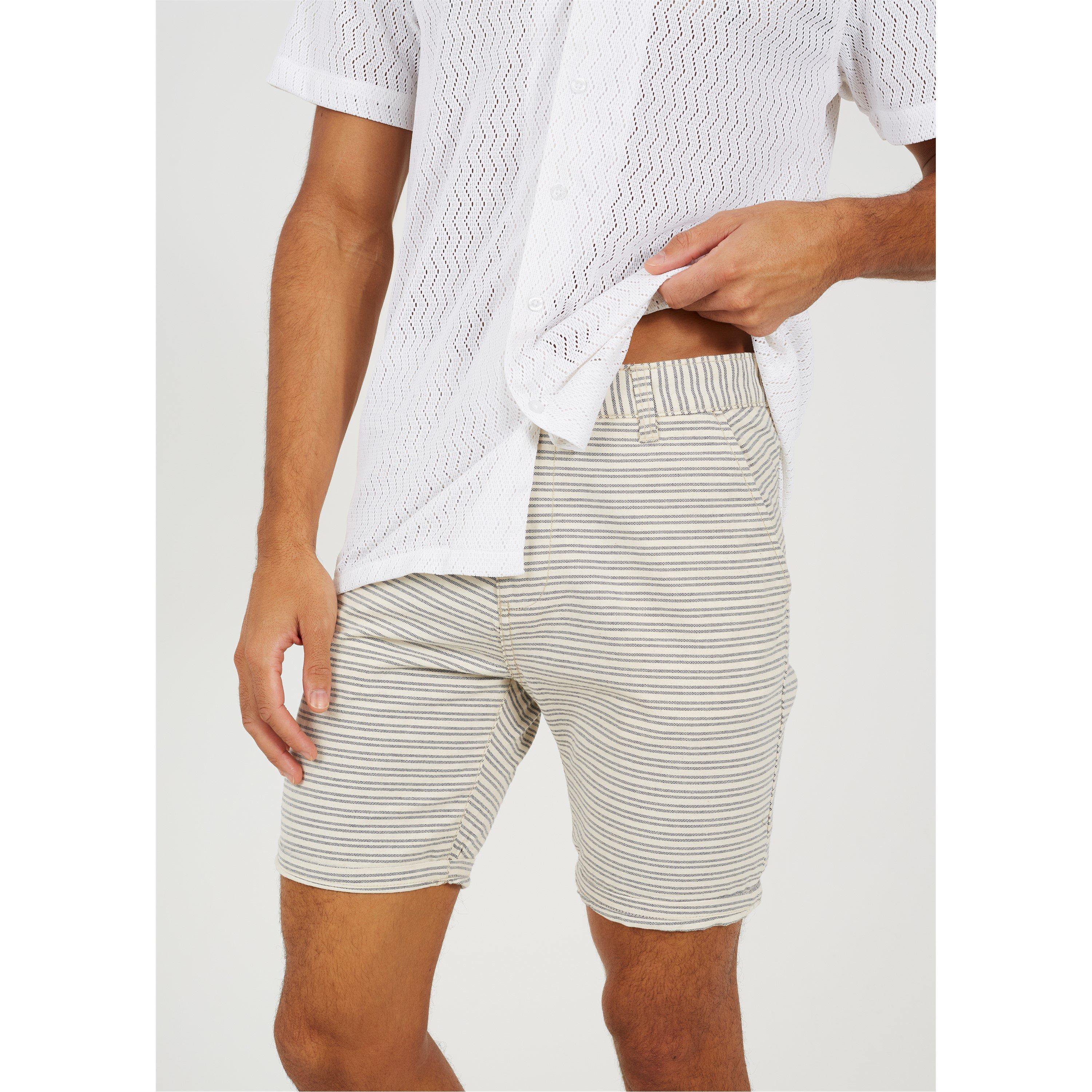 Righe blu navy - Brave Soul - Cotton Short - 4