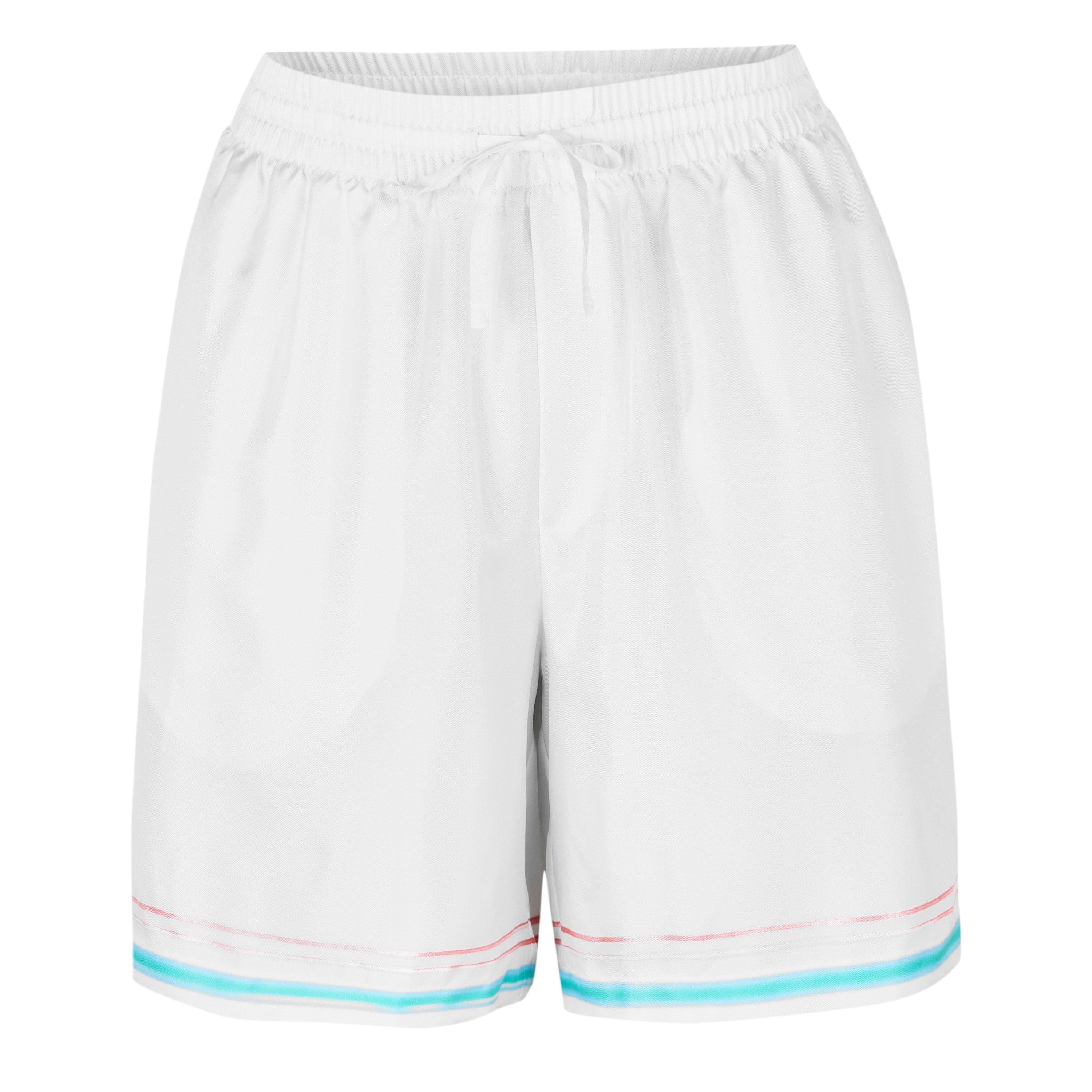 Casablanca Men's Woven Tracksuit Shorts - White - Medium