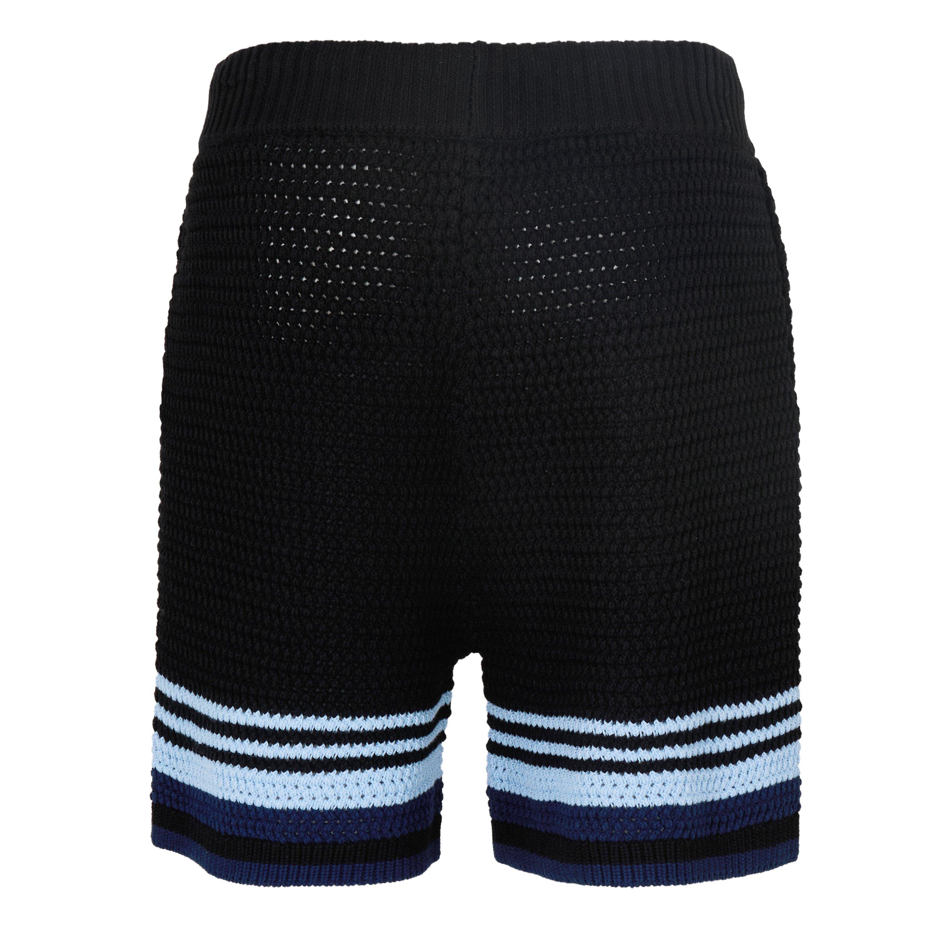 Black/Blue - Casablanca - Casa Crochet Short Sn62 - 2