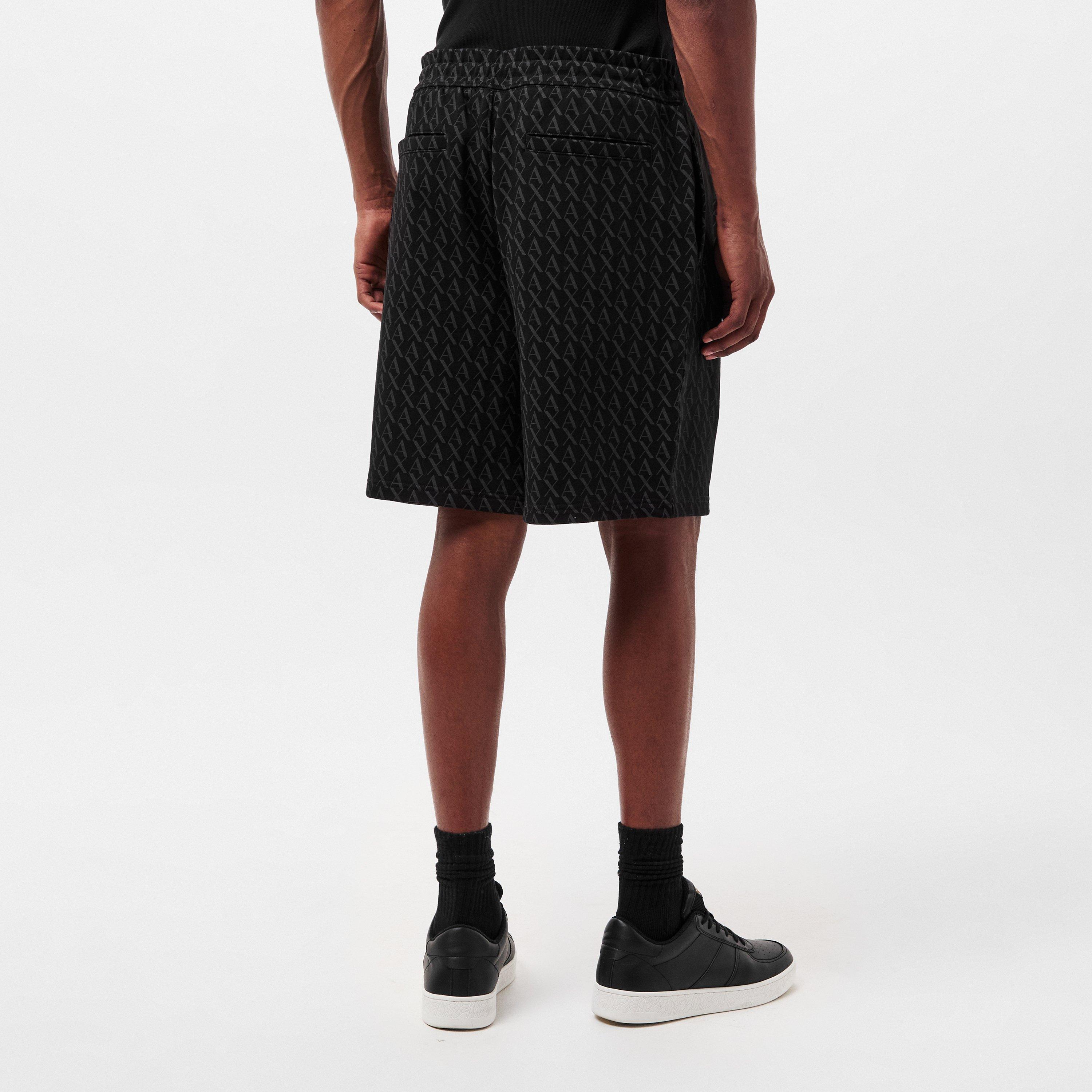 Black - Armani Exchange - Men's Bermuda Woven Tracksuit Shorts - 4