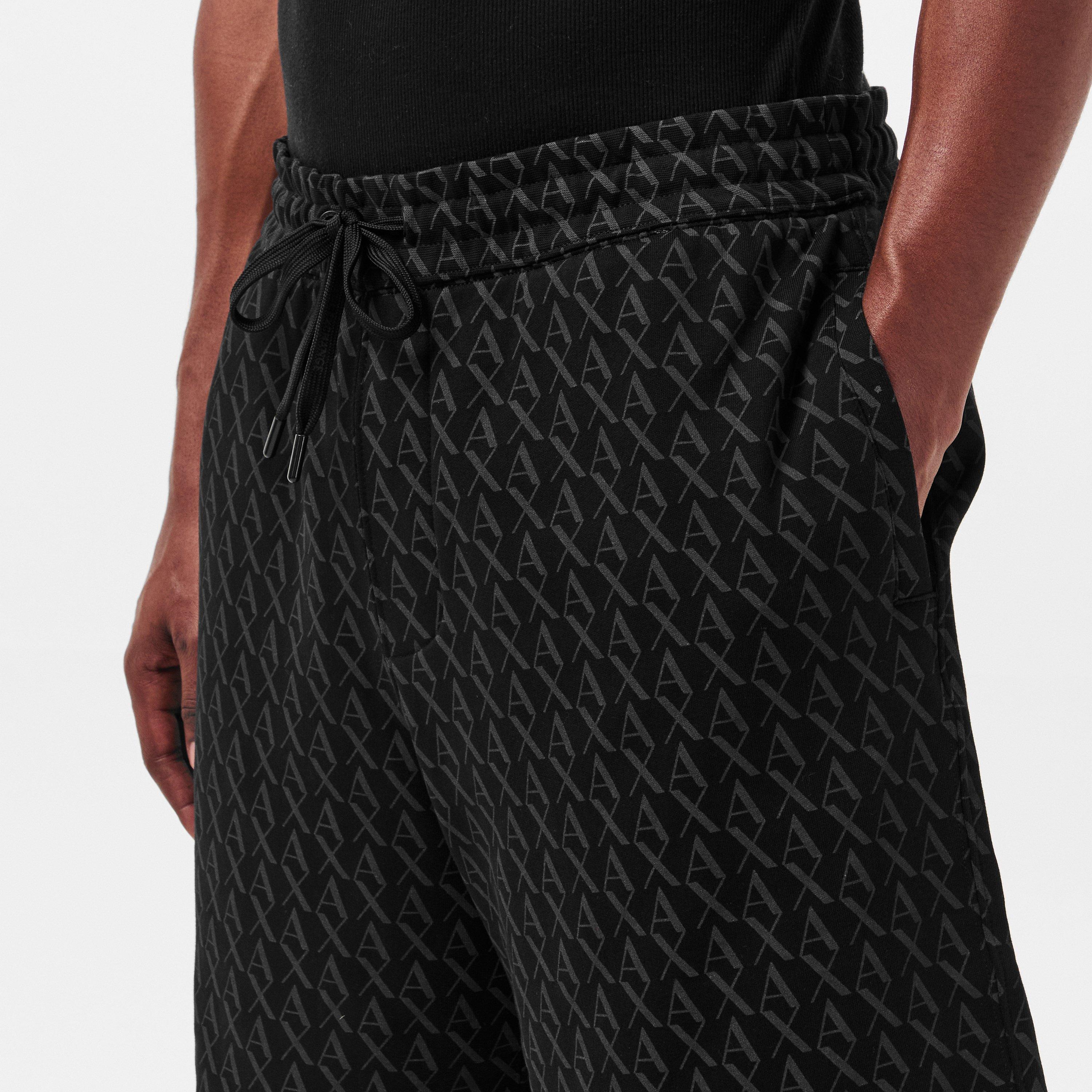 Black - Armani Exchange - Men's Bermuda Woven Tracksuit Shorts - 5