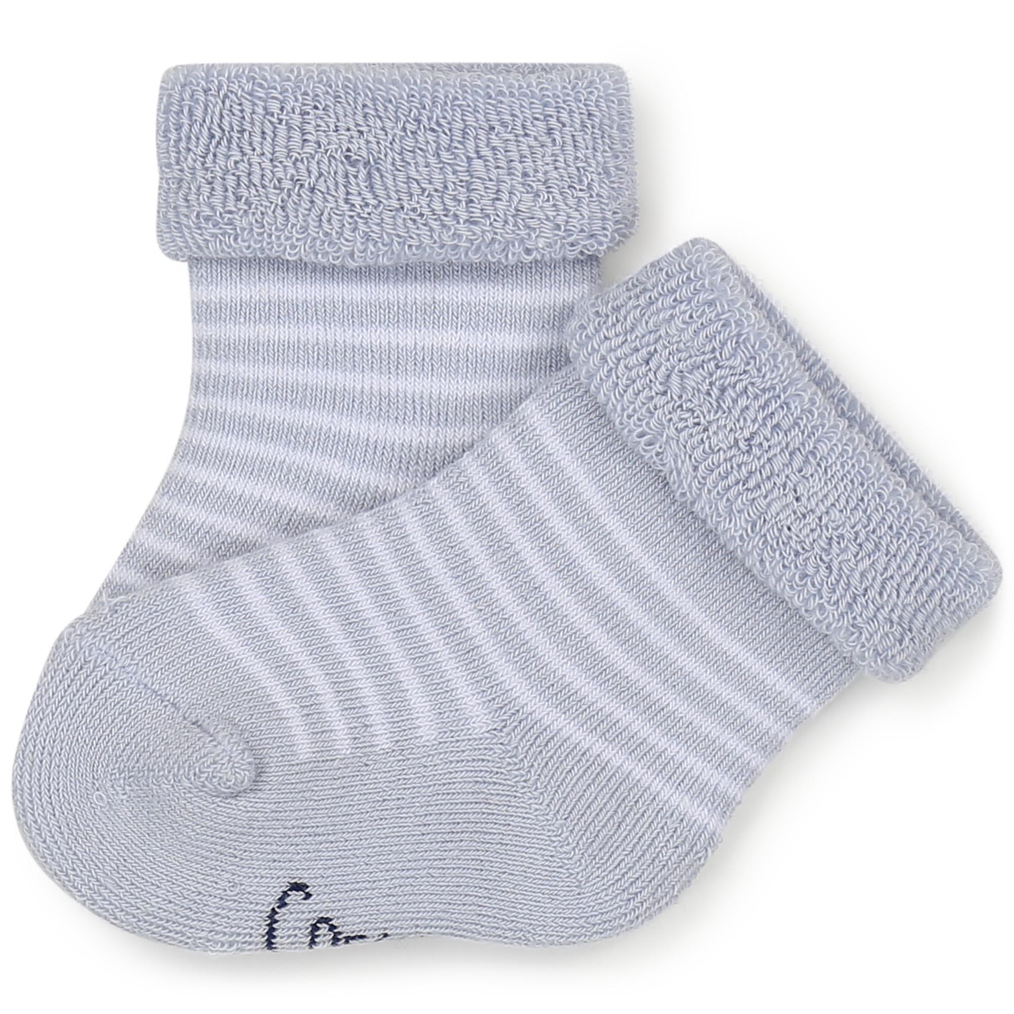Blue White - Carrement Beau - Kids' Crew Socks - 2