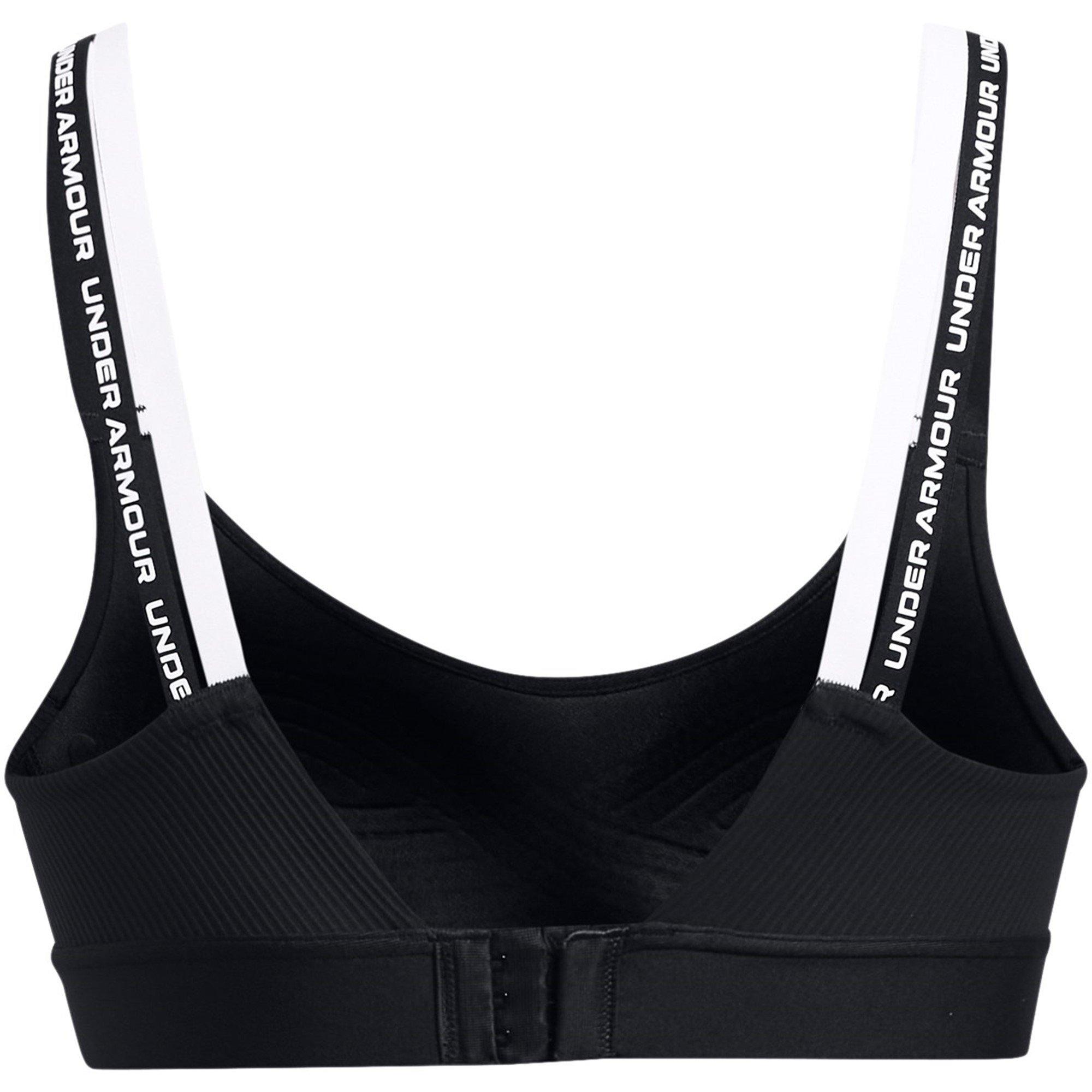 Crna - Under Armour - Mid Rib High Impact Sports Bra - 2