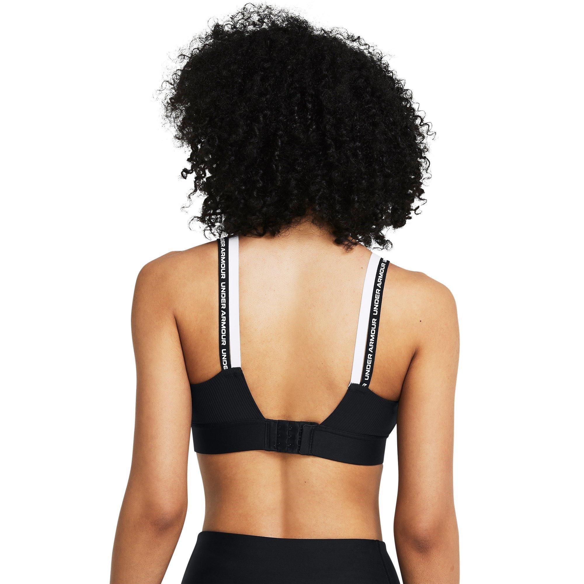 Crna - Under Armour - Mid Rib High Impact Sports Bra - 3