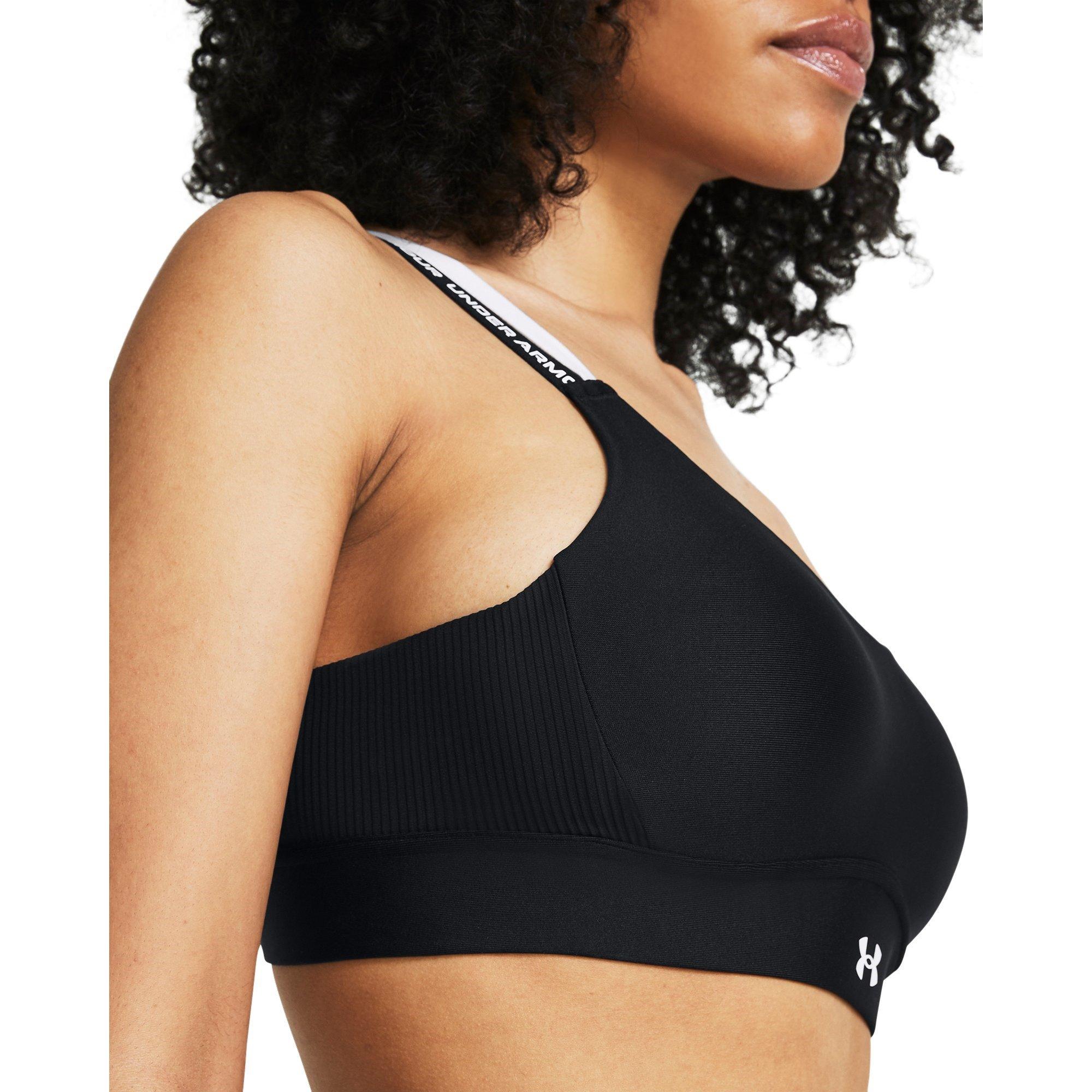 Crna - Under Armour - Mid Rib High Impact Sports Bra - 4