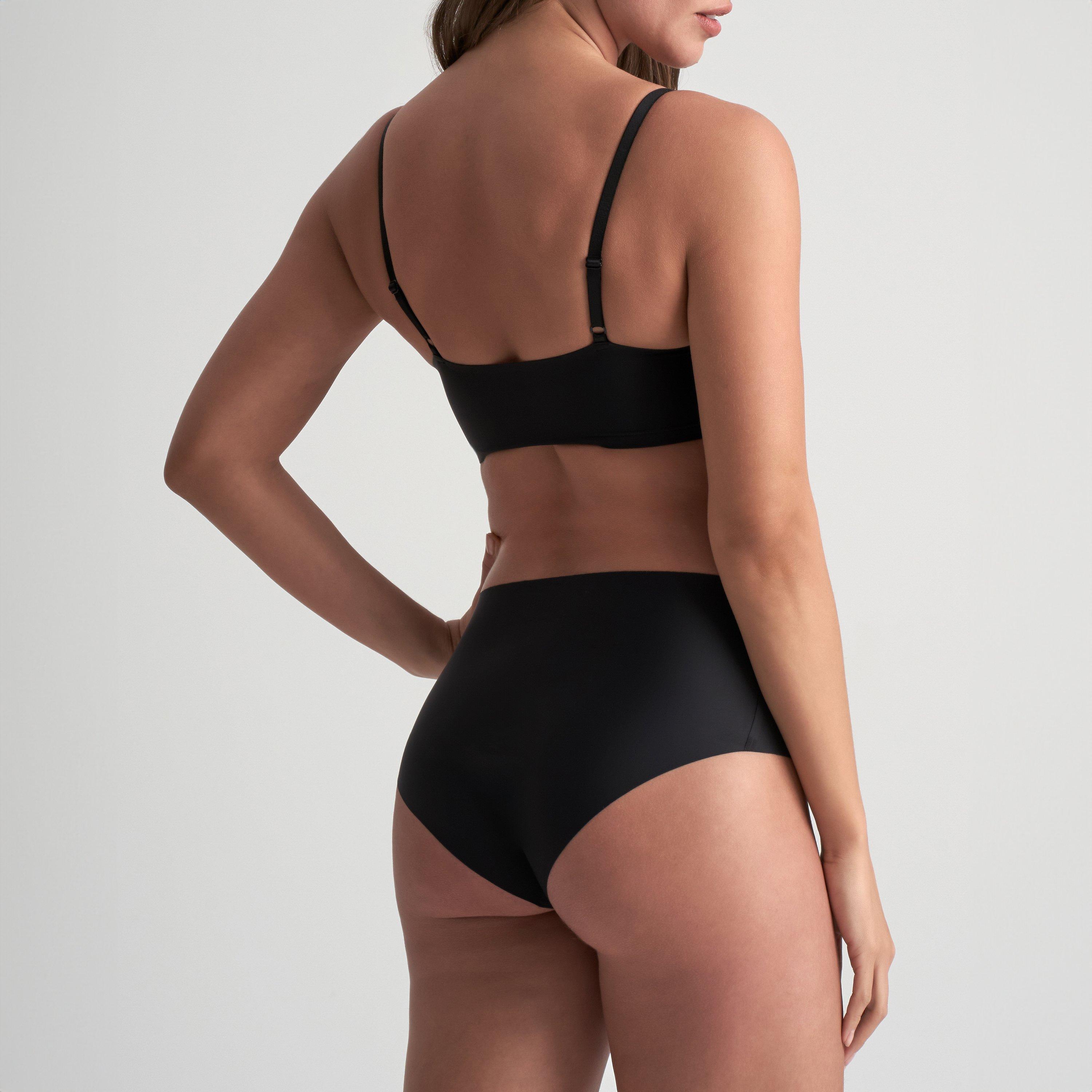 Beige/Black - Bye Bra - 2Pack High Waist Control Brief - 6