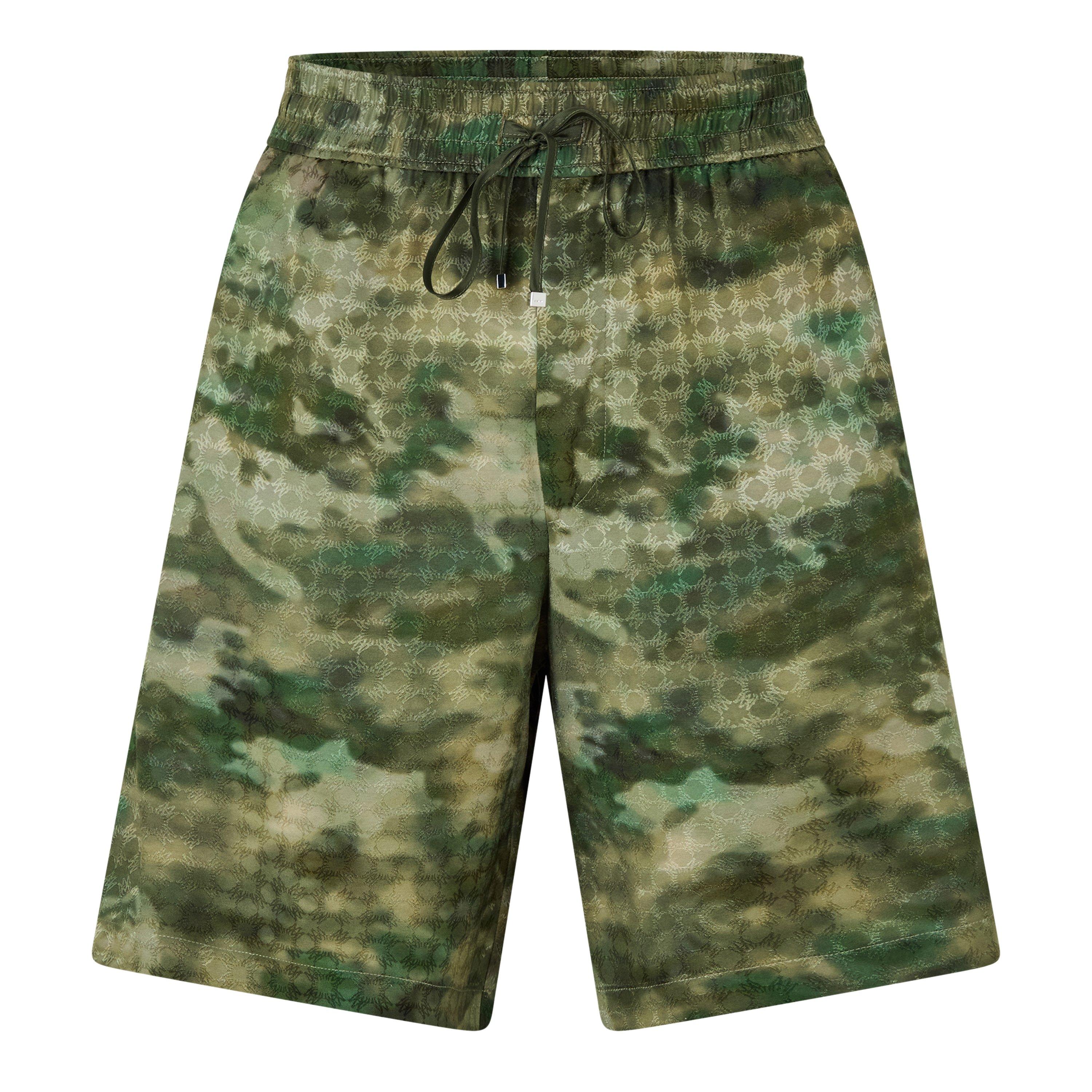 Amiri Men's MA Camo Woven Tracksuit Shorts - L