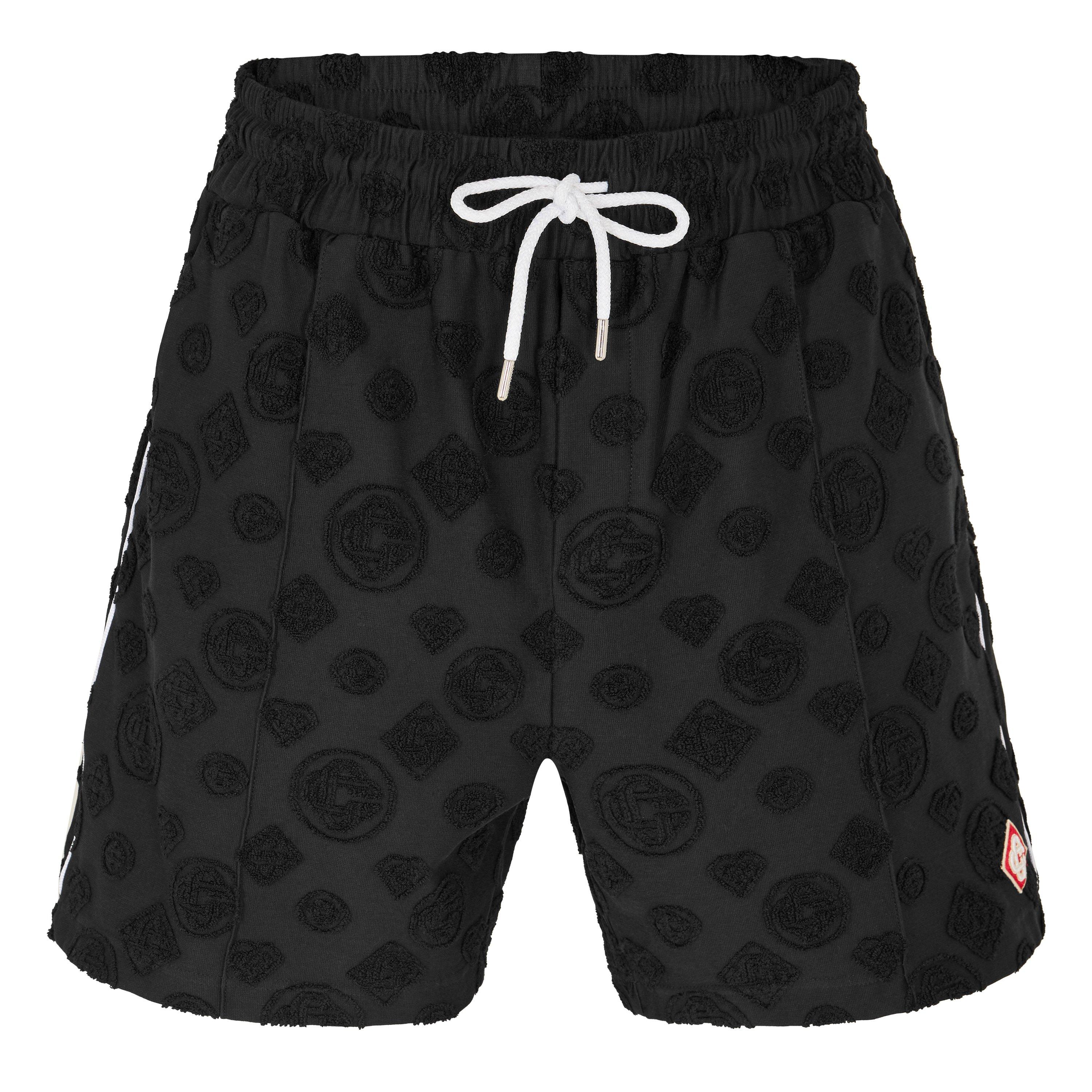 Casablanca Men's Towel Mono Woven Tracksuit Shorts - Black - Medium