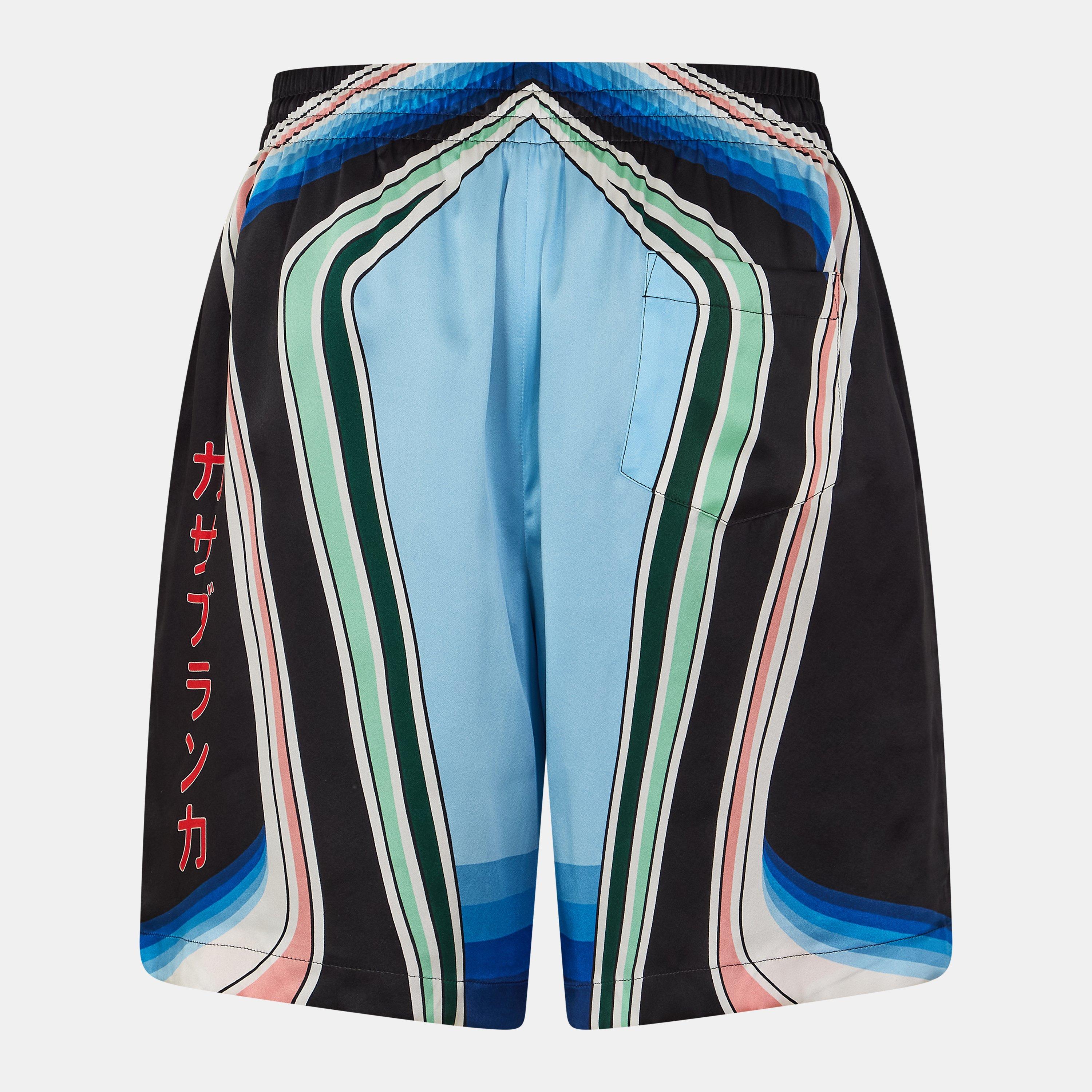 Multi - Casablanca - Men's Casa Pattern Woven Tracksuit Shorts - 2