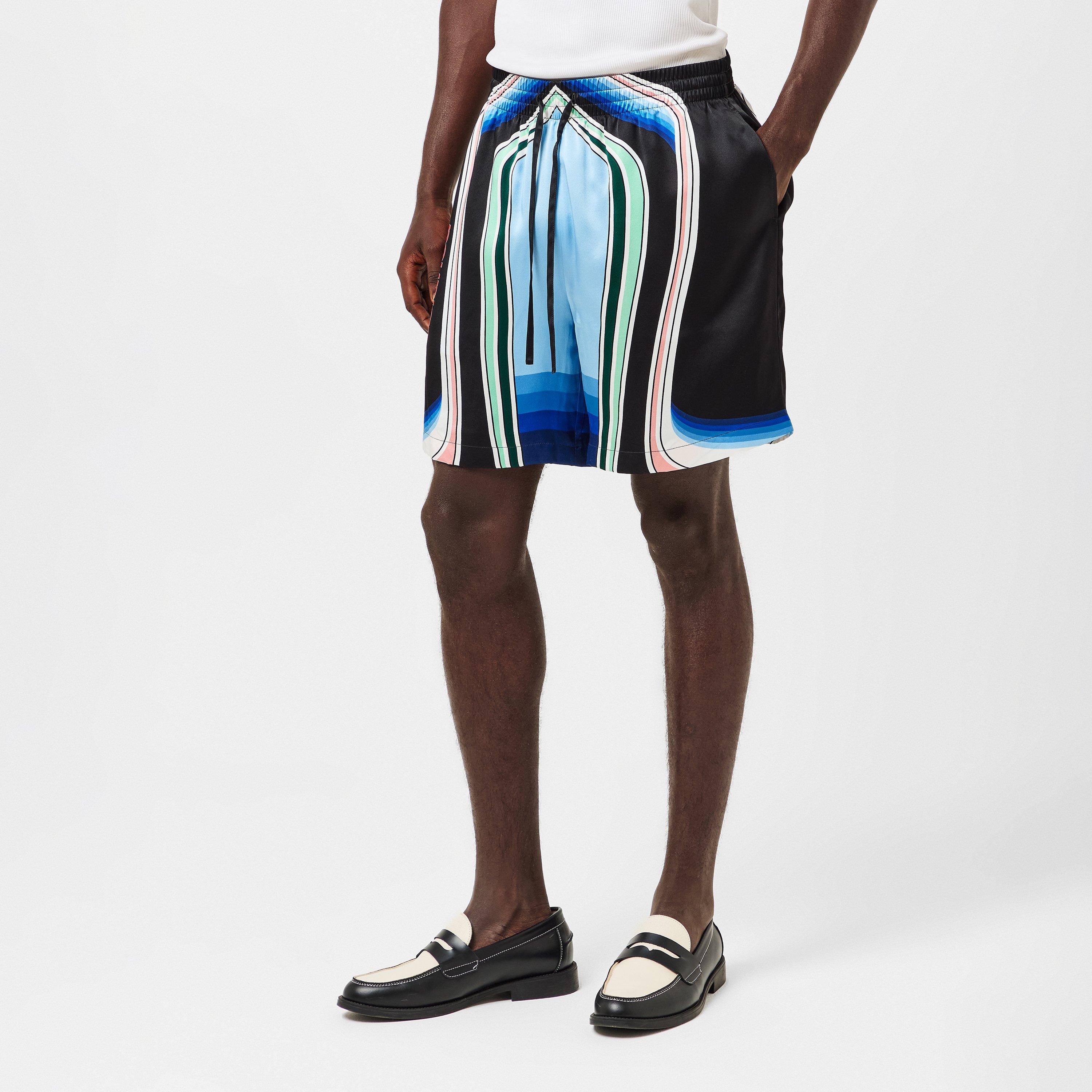 Multi - Casablanca - Men's Casa Pattern Woven Tracksuit Shorts - 3