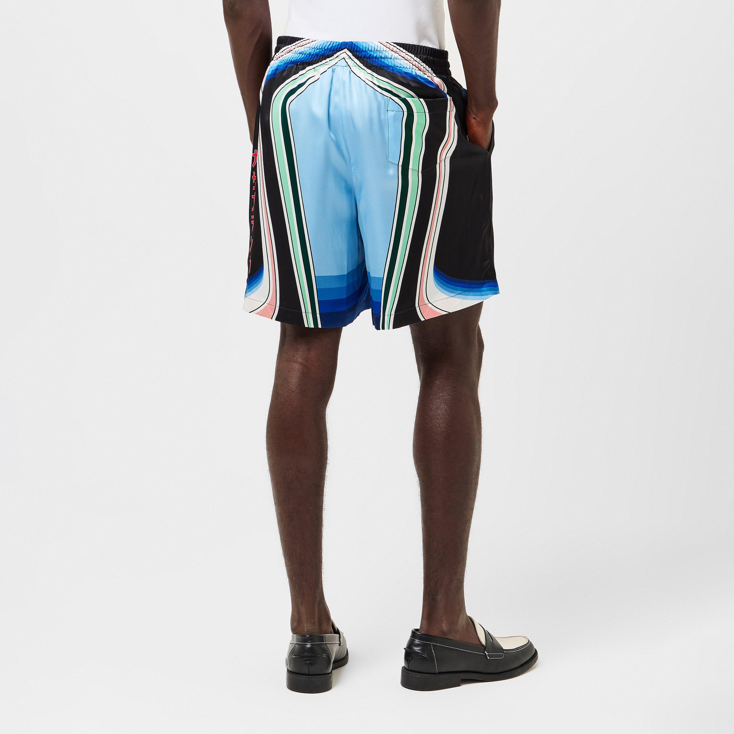 Multi - Casablanca - Men's Casa Pattern Woven Tracksuit Shorts - 4