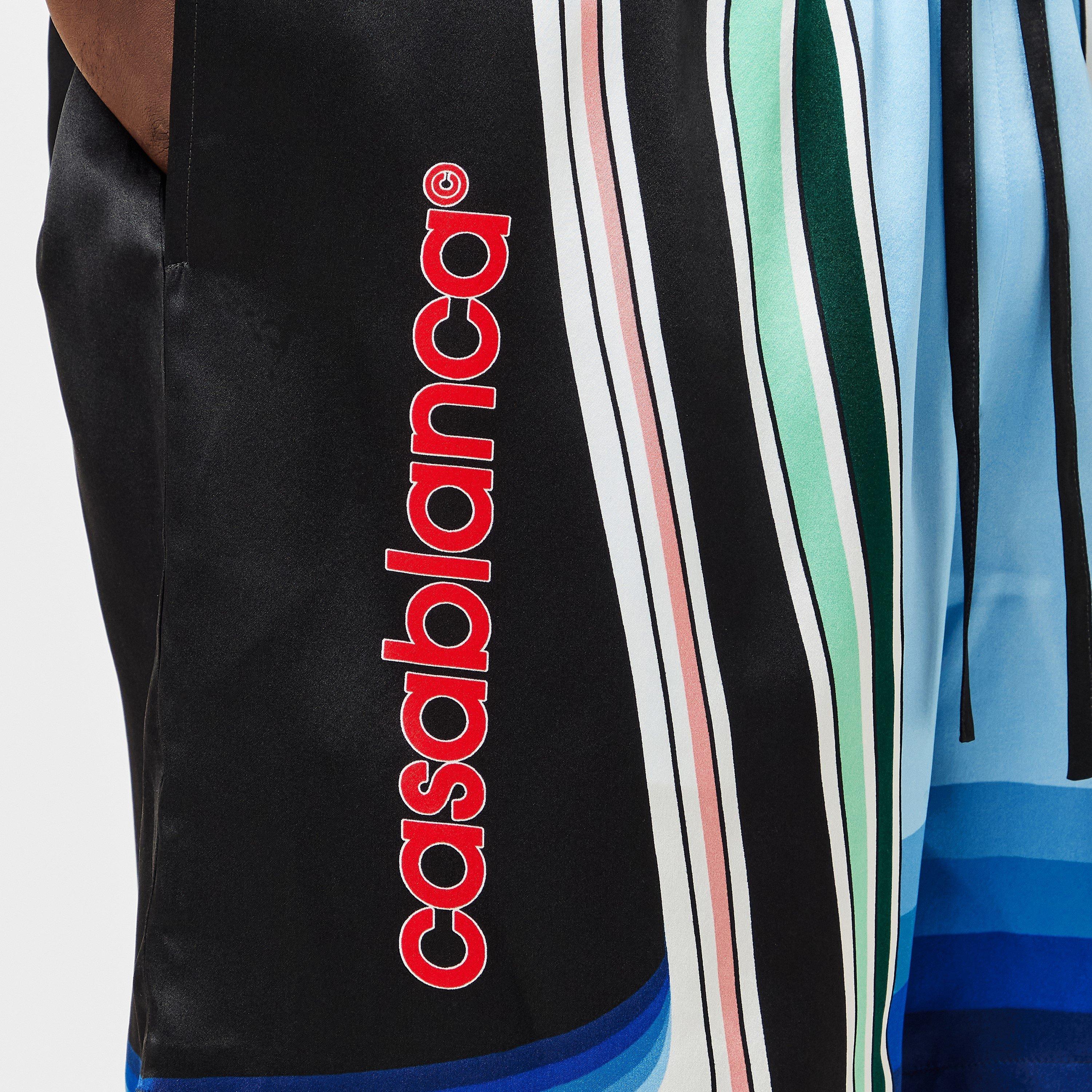 Multi - Casablanca - Men's Casa Pattern Woven Tracksuit Shorts - 5