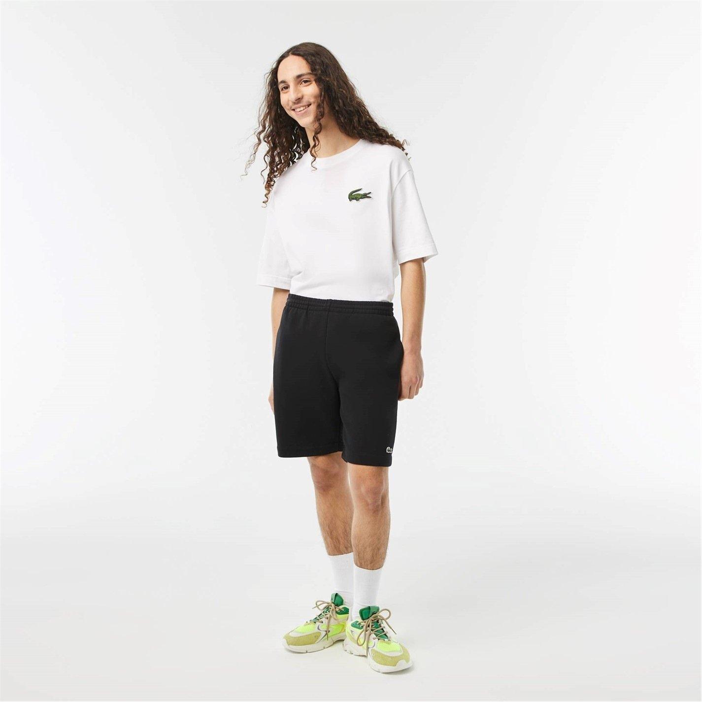 Noir 031 - Lacoste - Men's Basic Fleece Shorts - 7