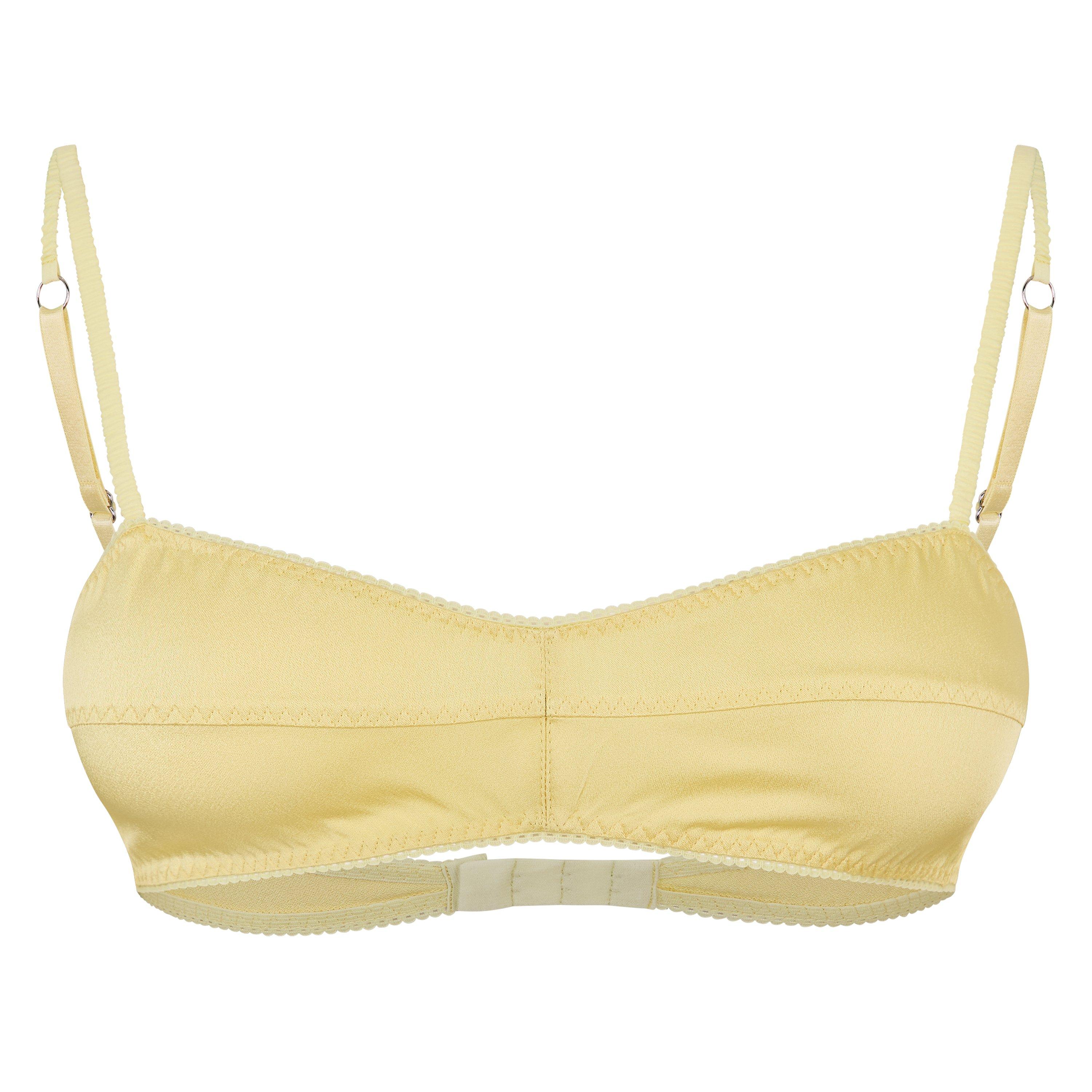 Yellow - Anna October - Women's Cloud Woven Bralette - 1