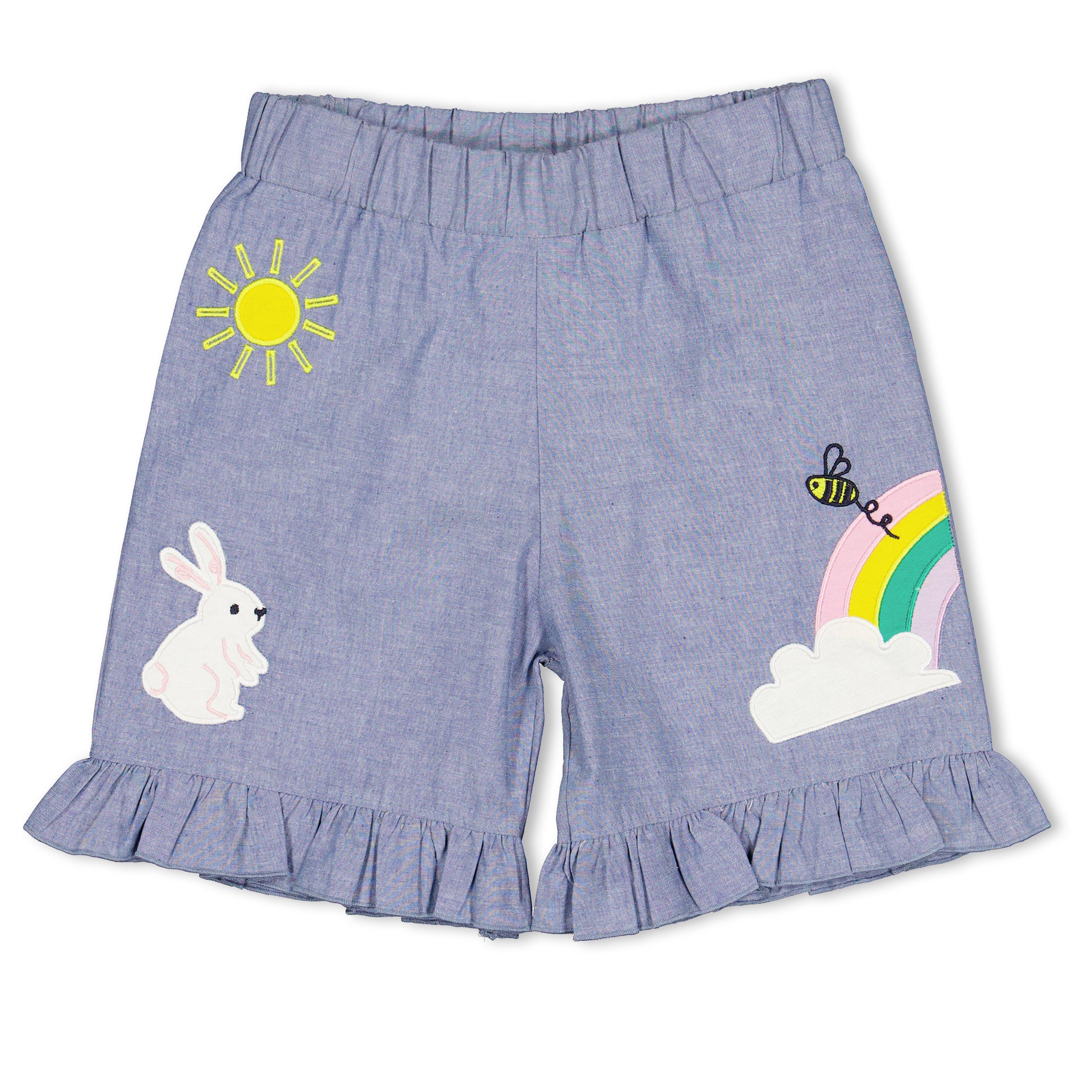 Azul - Lilly and Sid - Bunny Woven Tracksuit Shorts - 1