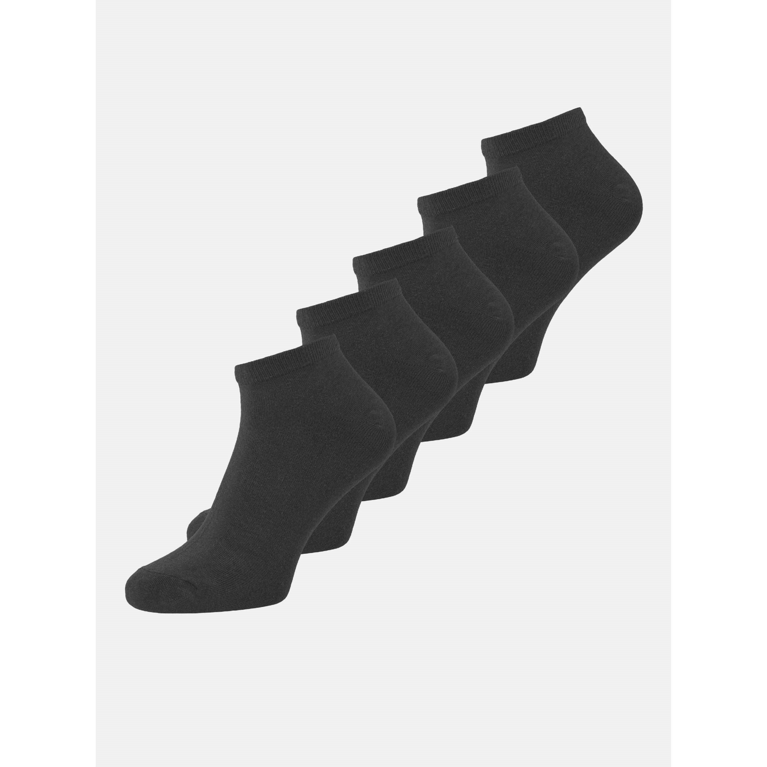 Black - Jack and Jones - 5-pack Dongo Ankle Socks Mens