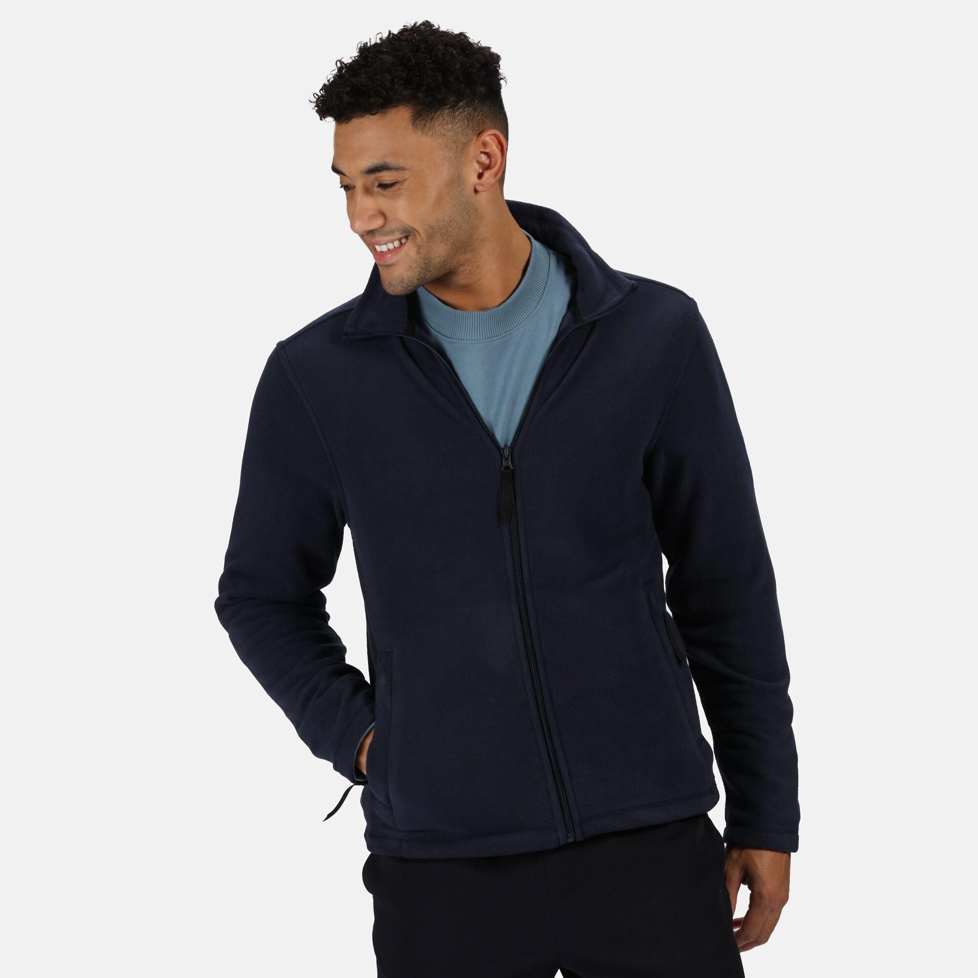 Dark Navy - Regatta - Men's Micro Full-Zip Fleece - 2