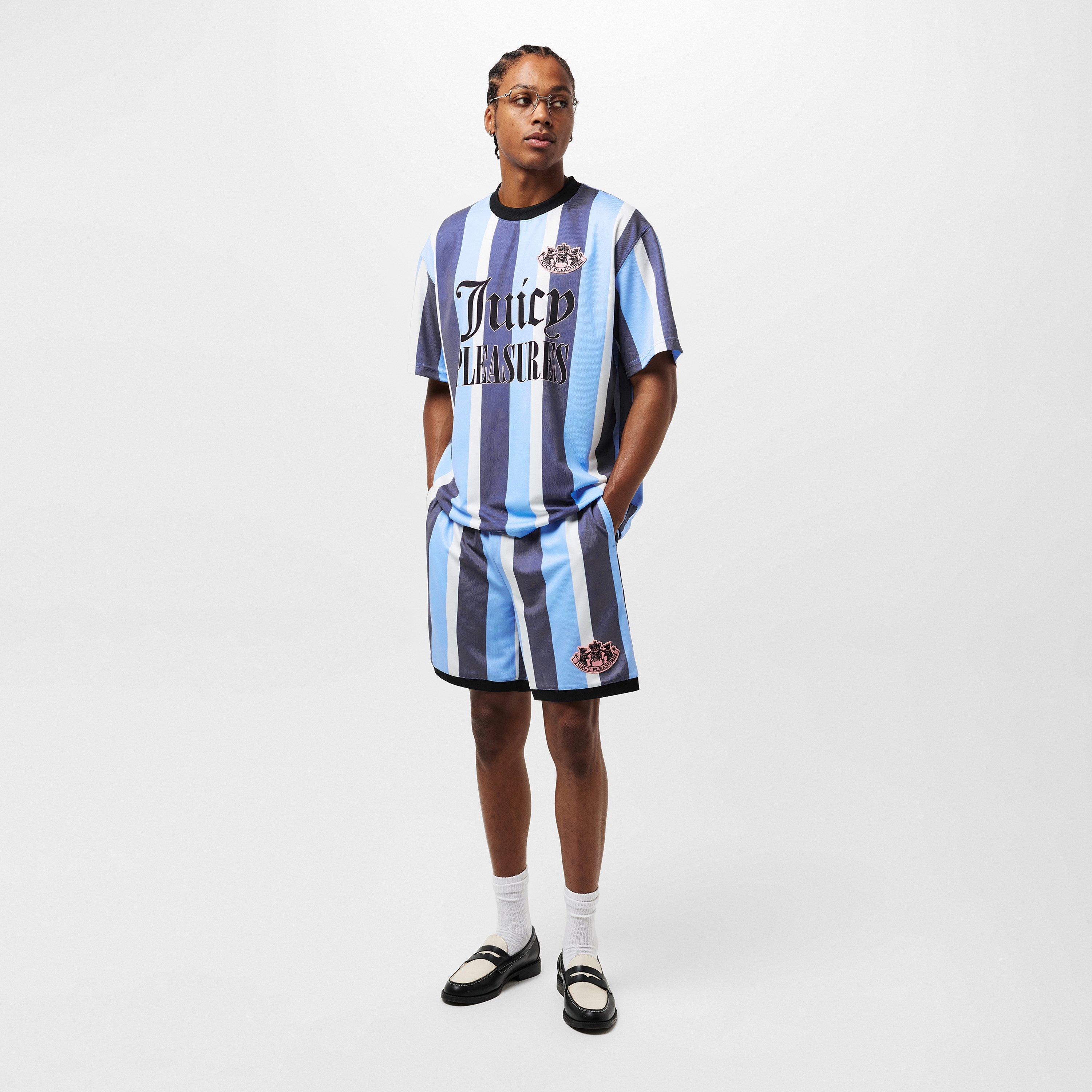 Blue - Pleasures - X Juicy Couture Striped Shorts - 6