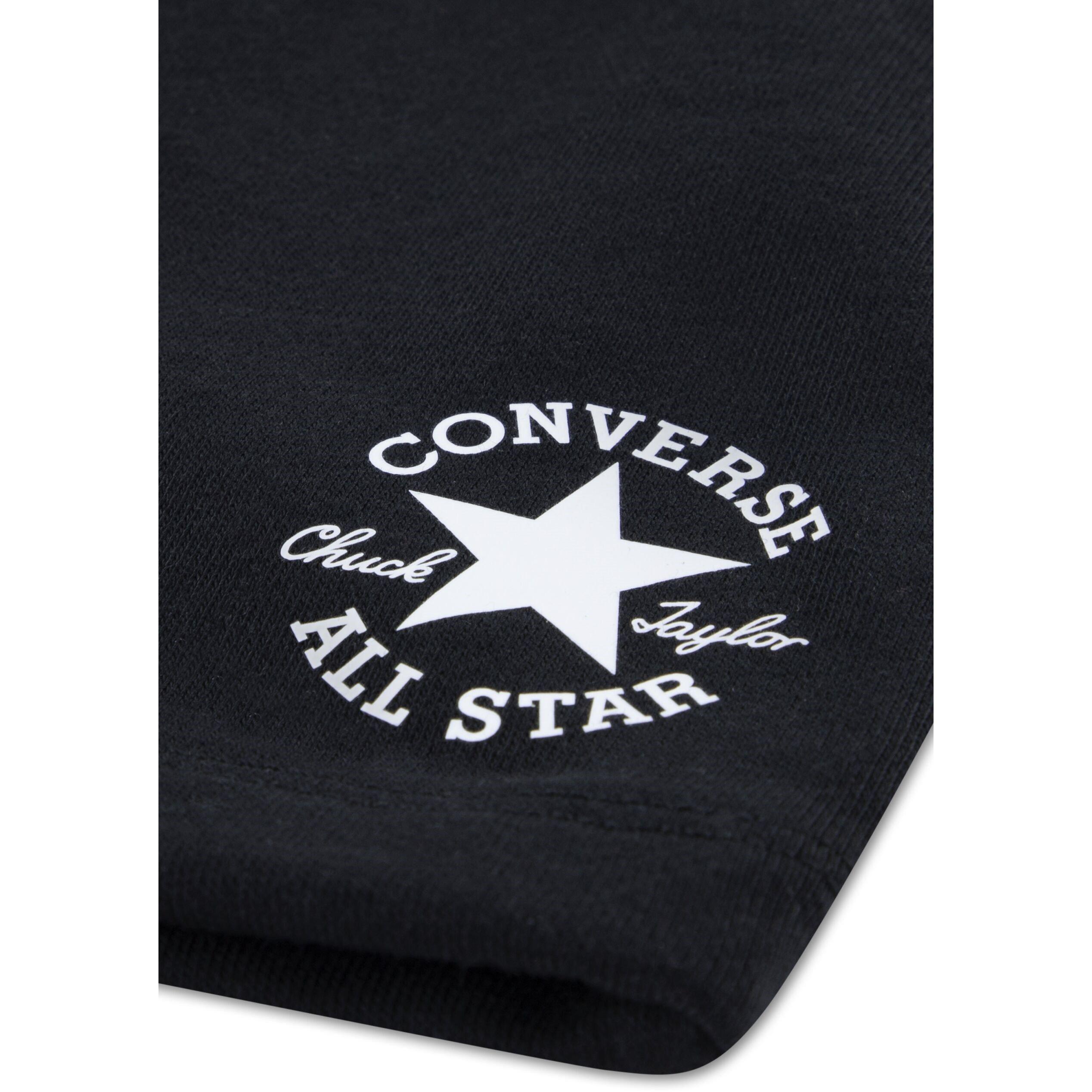 Black - Converse - Kids' Woven Tracksuit Shorts - 2