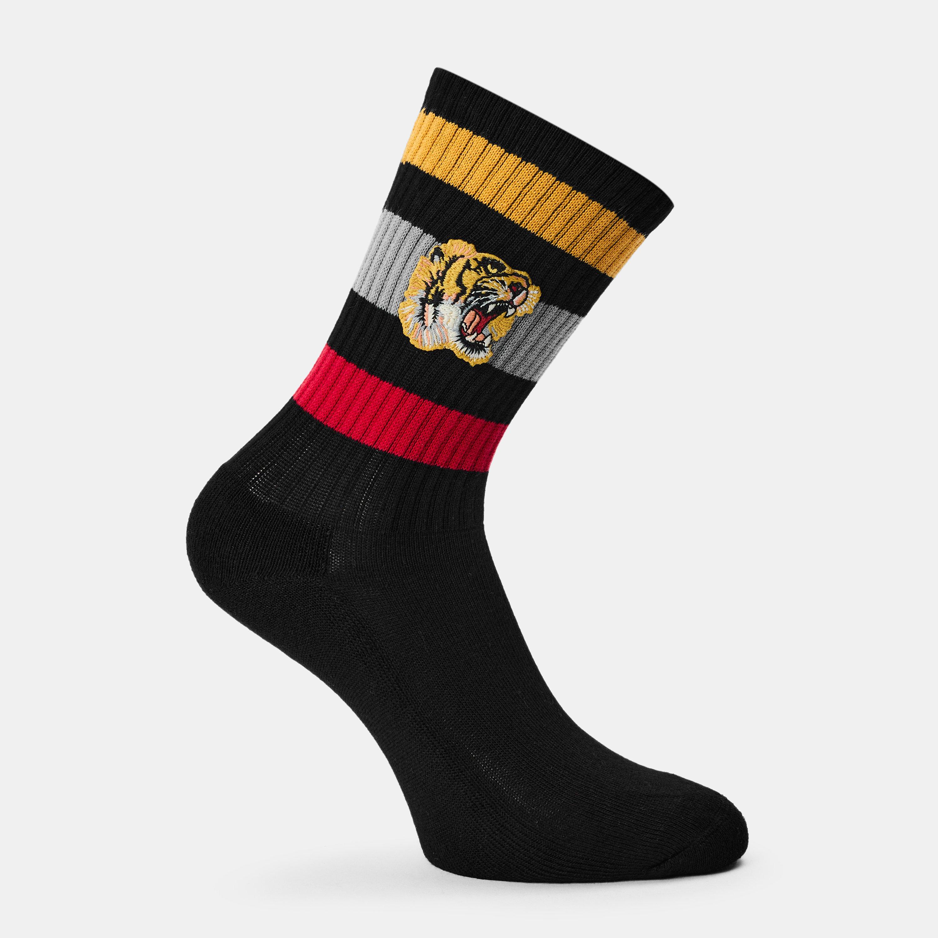 Black/Red - Gucci - Men's Crew Socks - 1