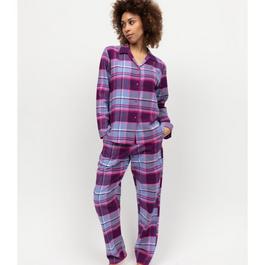 Cyberjammies Cyber Hazel Womens Brushed Check Pyjama Set