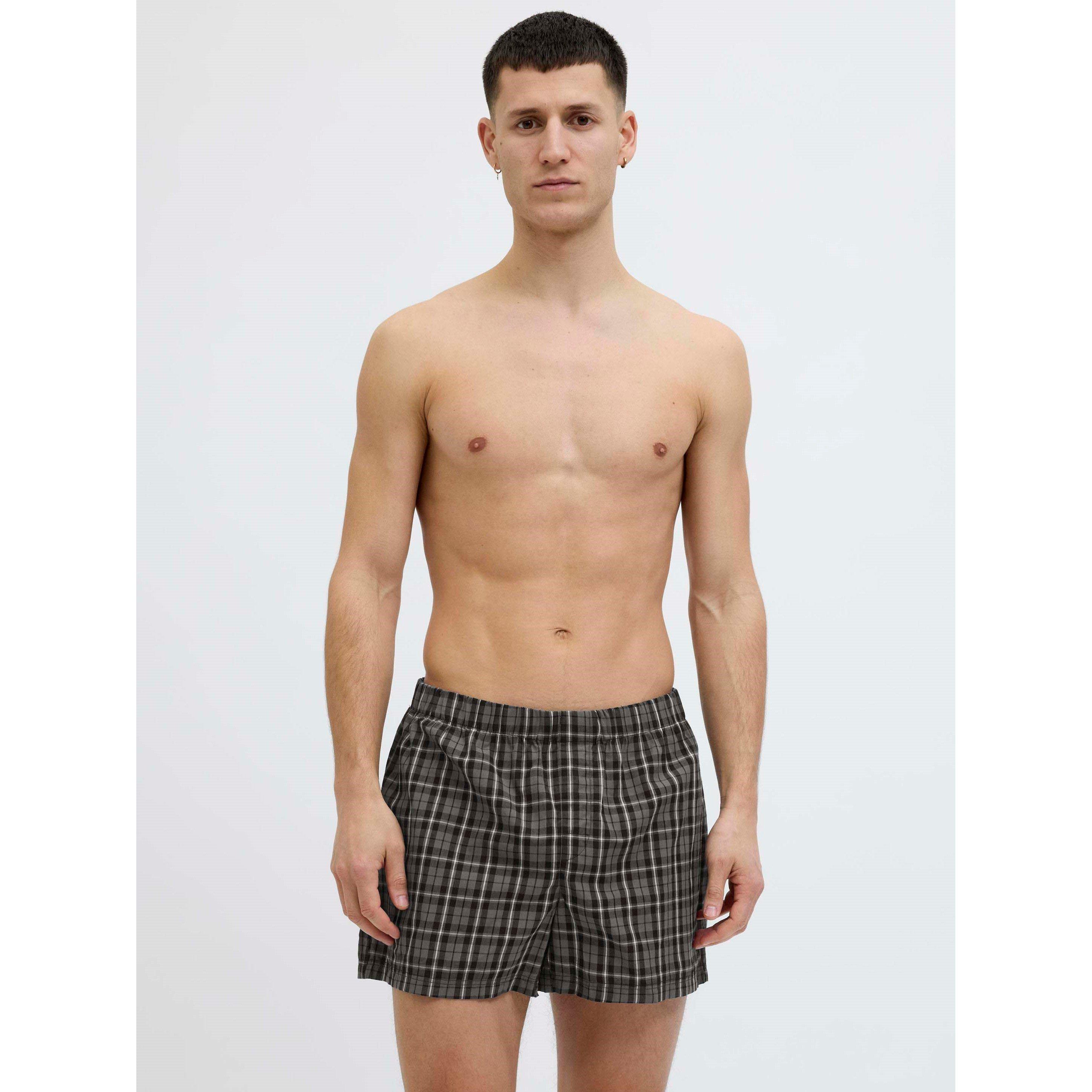Poppy Seed - Jack and Jones - 3-pack Milano Woven Boxers Mens - 8