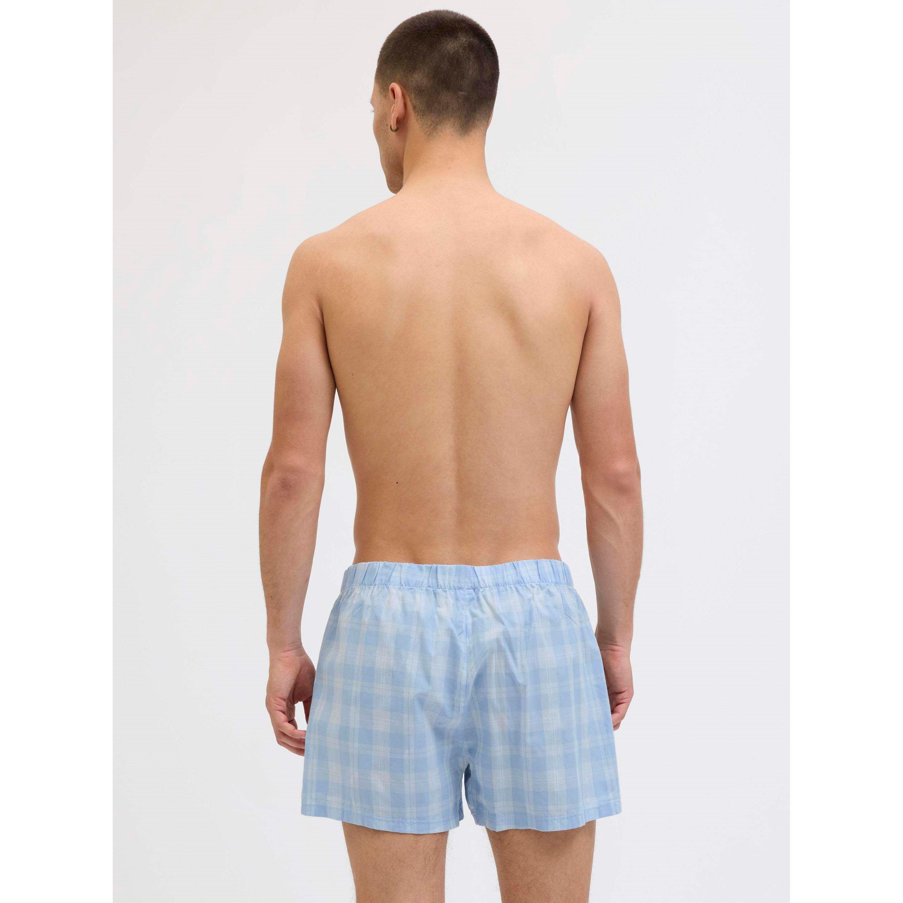 Chambray Blau - Jack and Jones - 3-pack Milano Woven Boxers Mens - 5