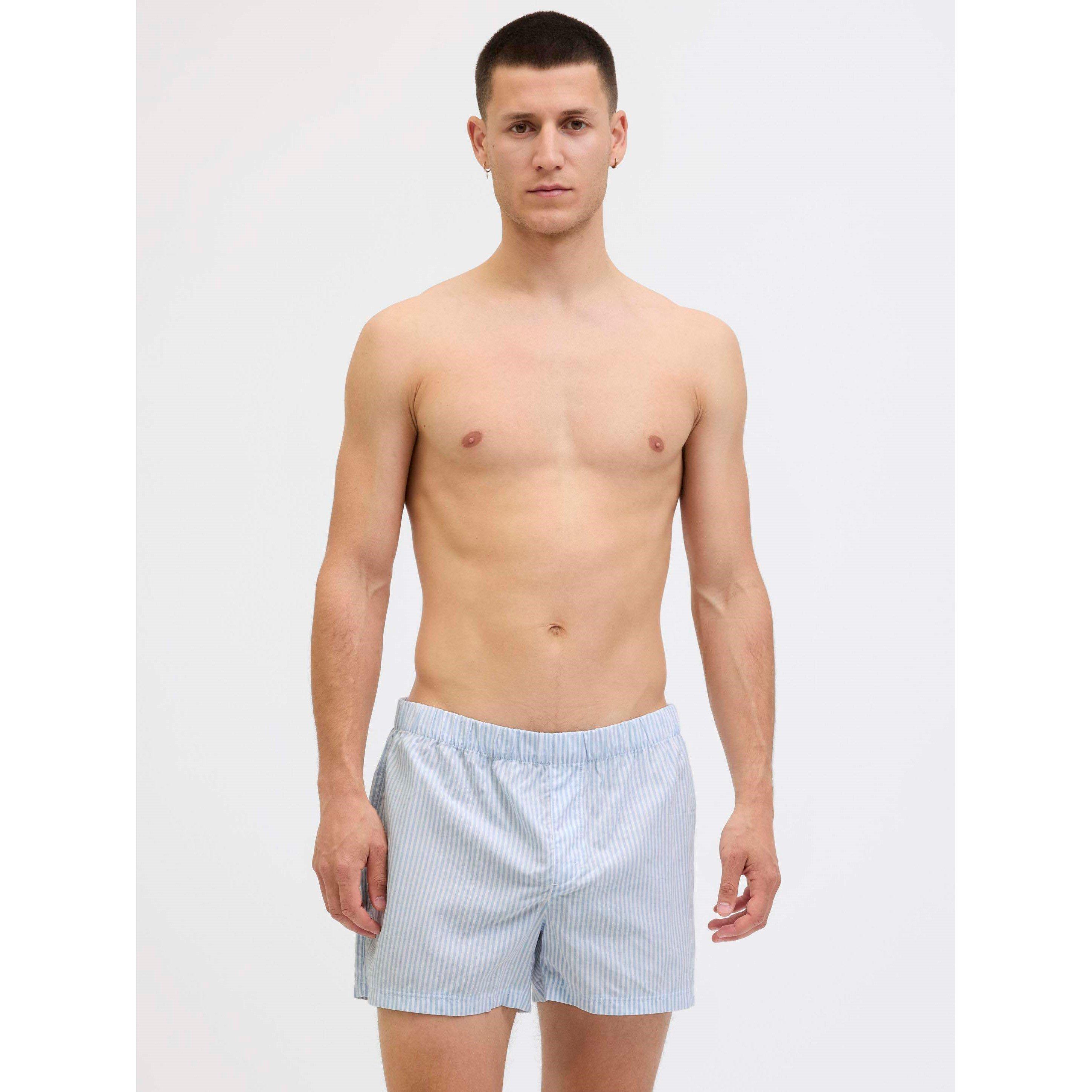 Chambray Blau - Jack and Jones - 3-pack Milano Woven Boxers Mens - 7