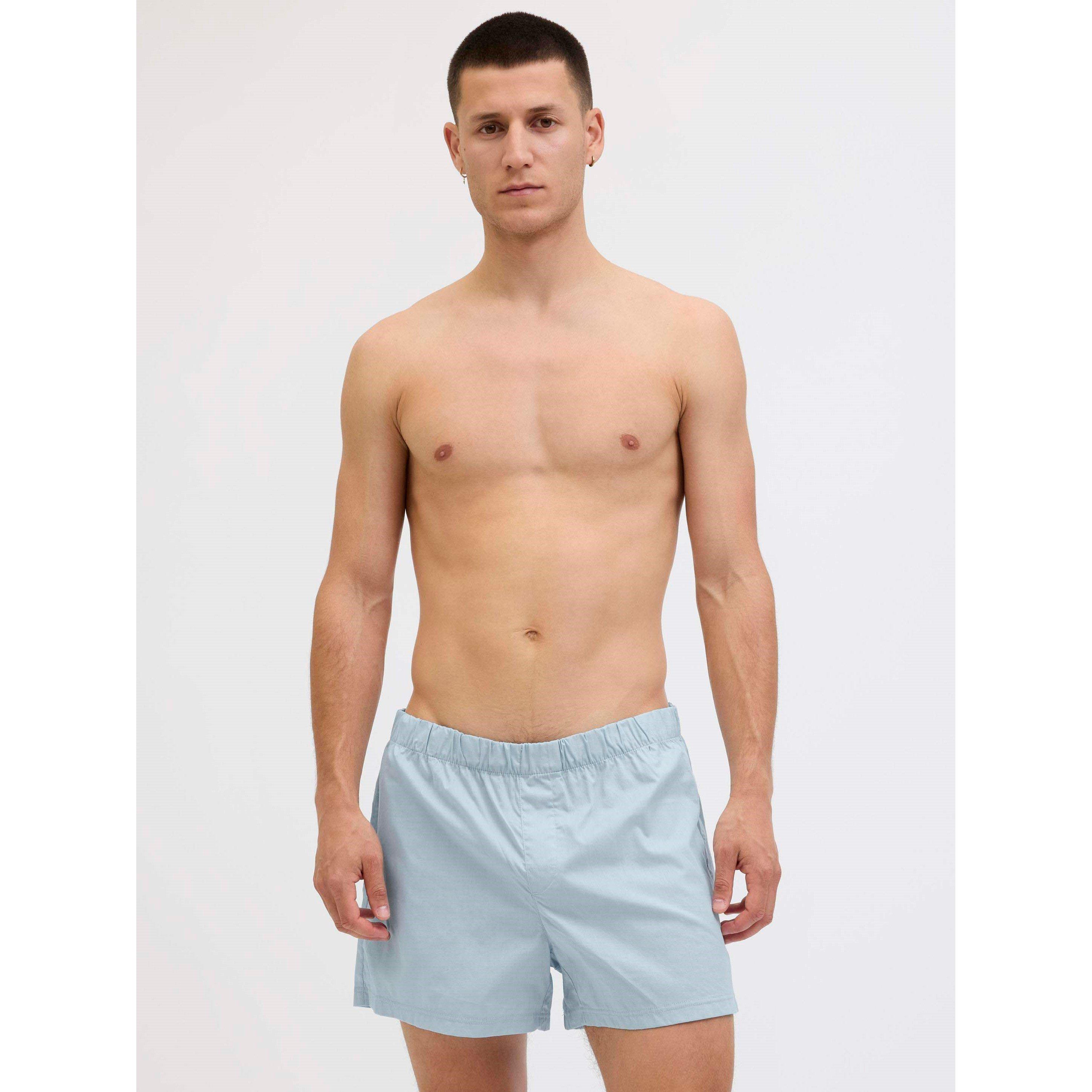 Chambray Blau - Jack and Jones - 3-pack Milano Woven Boxers Mens - 8