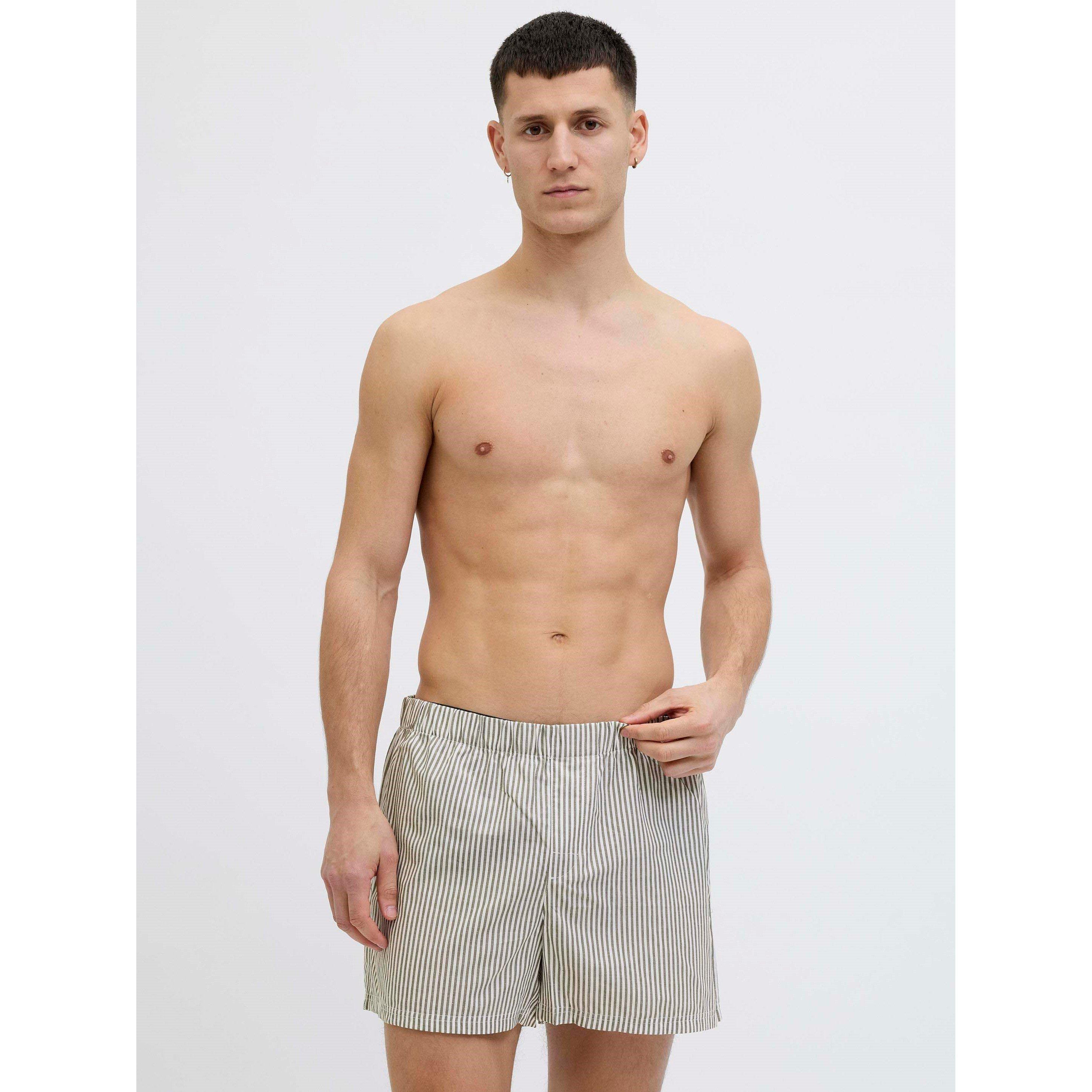 Poppy Seed - Jack and Jones - 3-pack Milano Woven Boxers Mens - 4