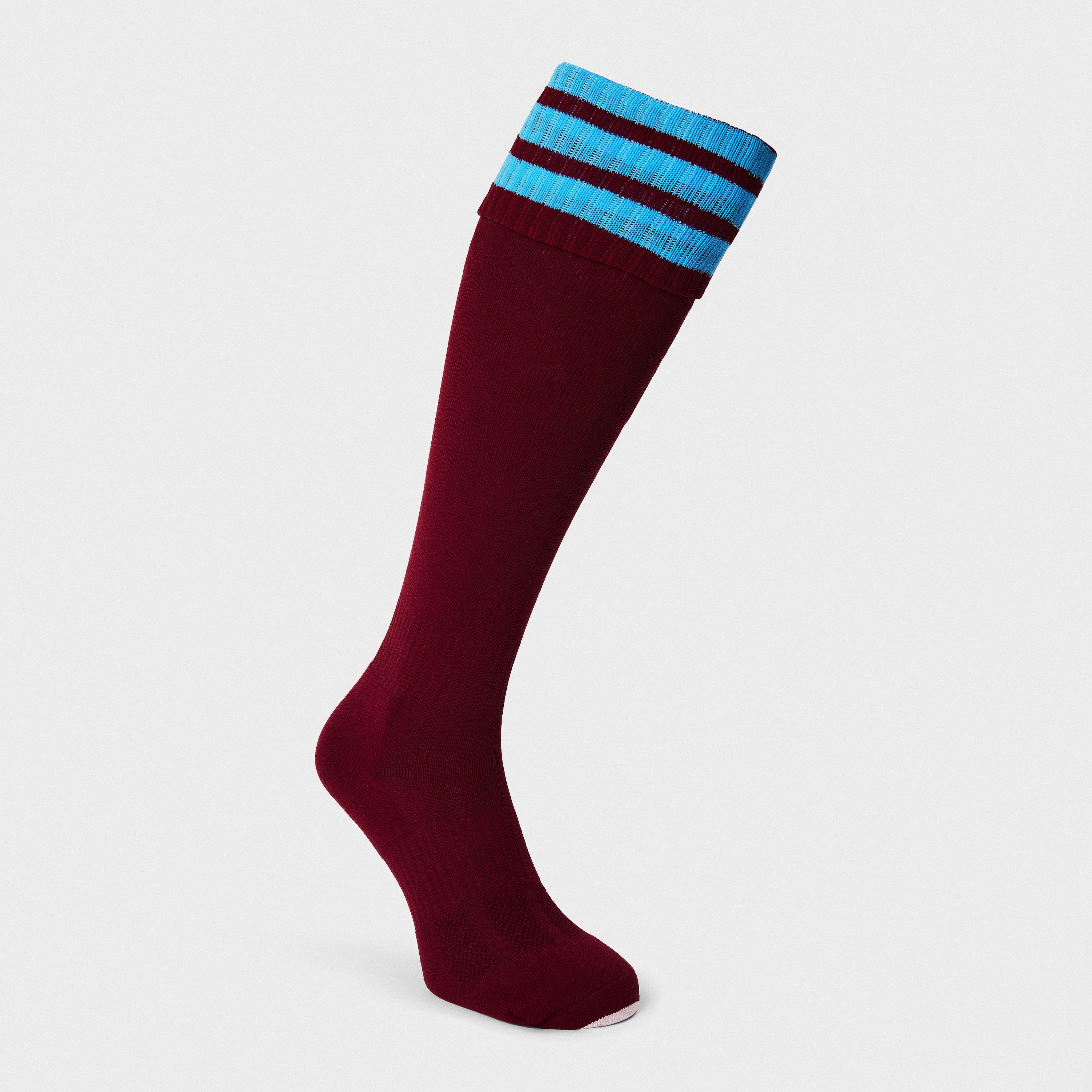 Maroon/Sky - Mitre - Adults Football Socks - 1