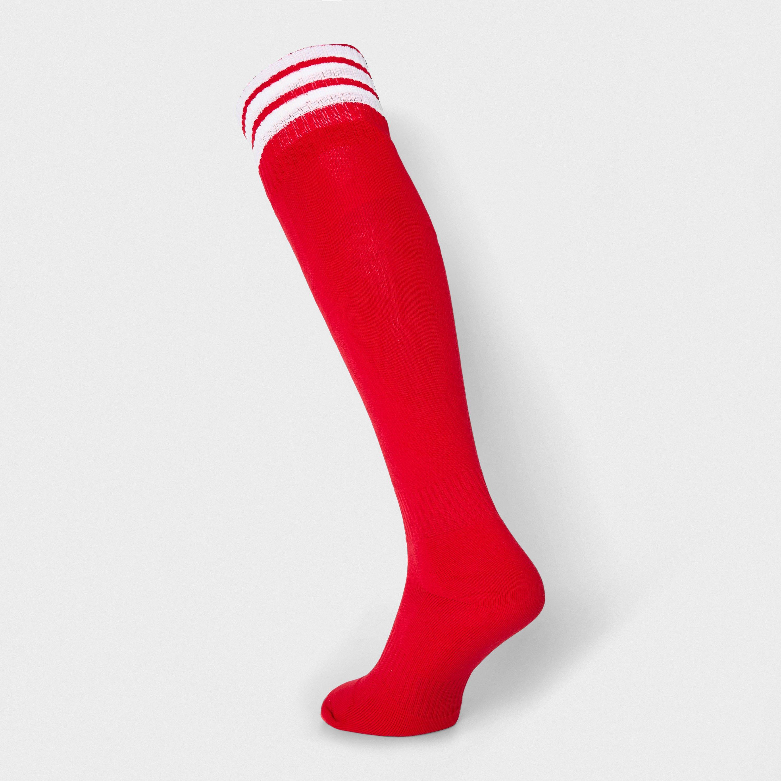 Scarlet/White - Mitre - Adults Football Socks - 2