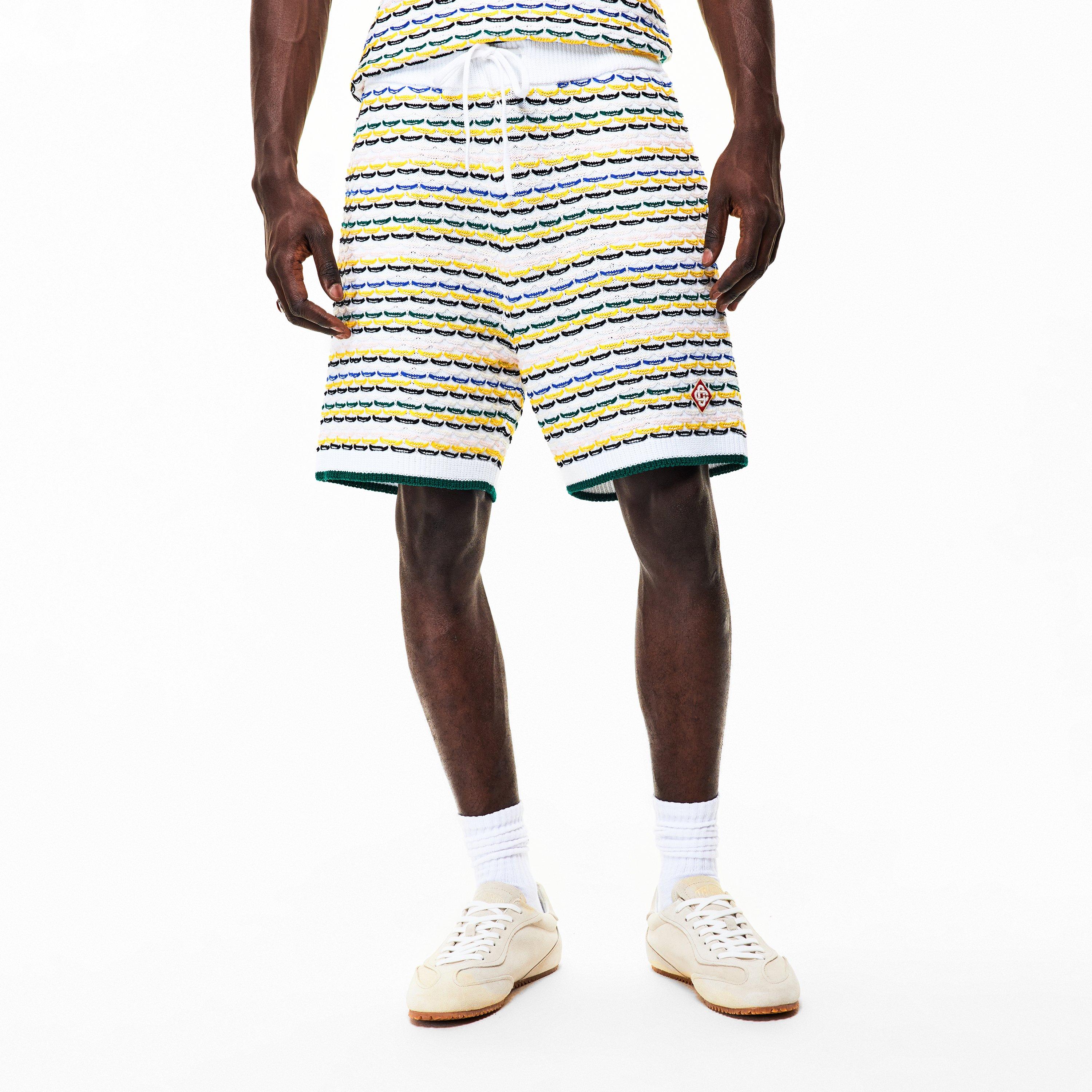 Yellow - Casablanca - Men's Woven Tracksuit Shorts - 3