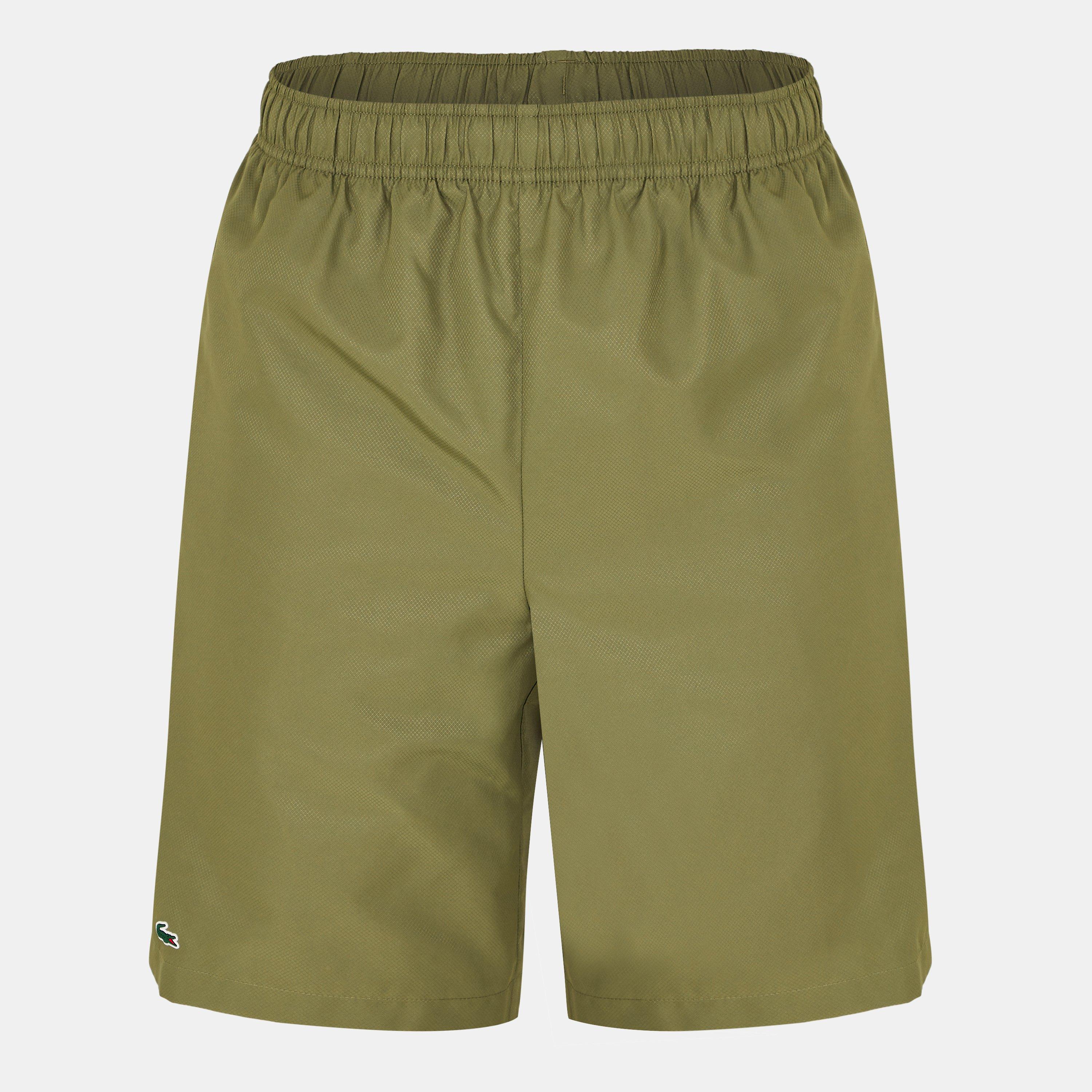 Khaki - Lacoste - Men's Woven Tracksuit Shorts - 1