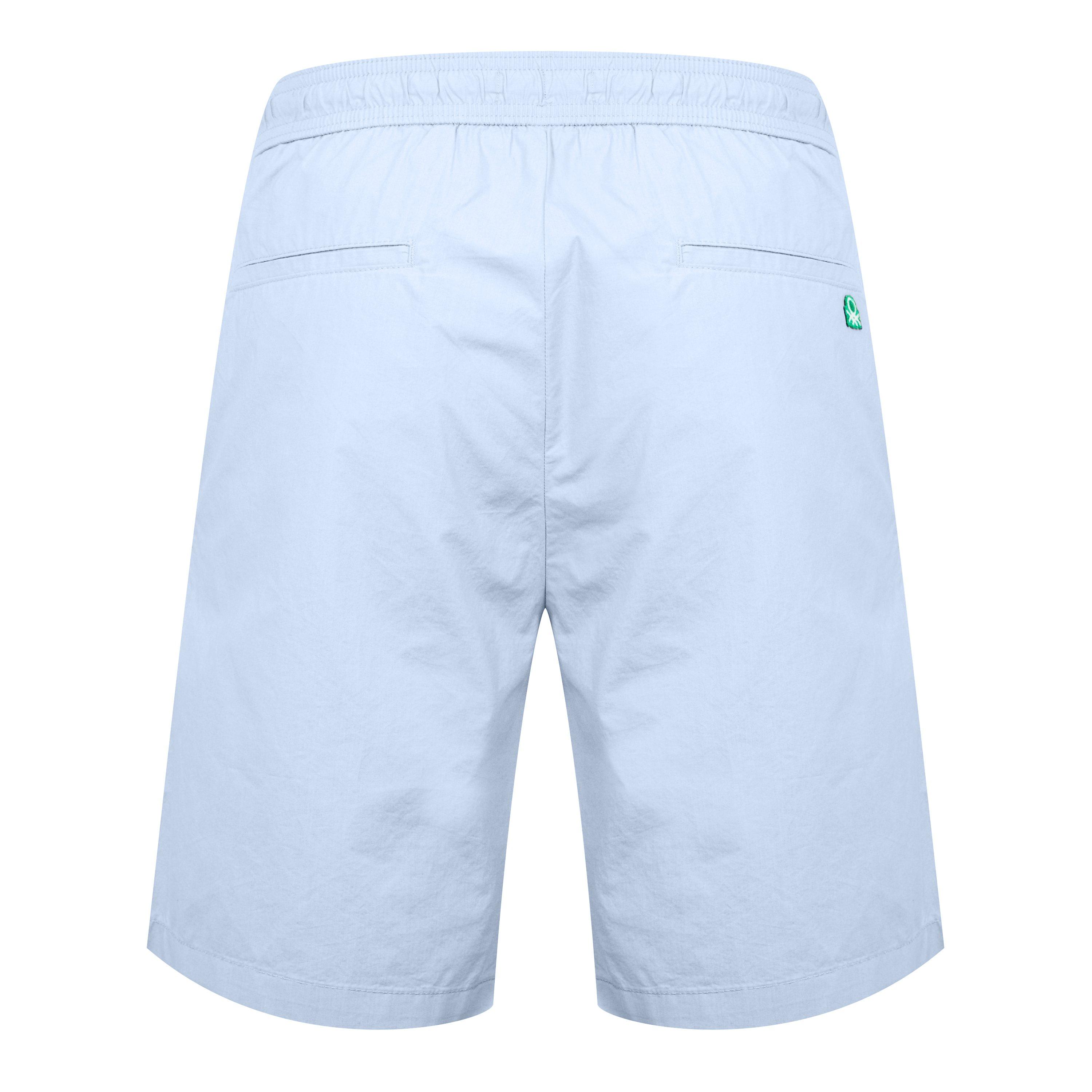 Pale Blue - United Colors of Benetton - Woven Tracksuit Shorts - 2