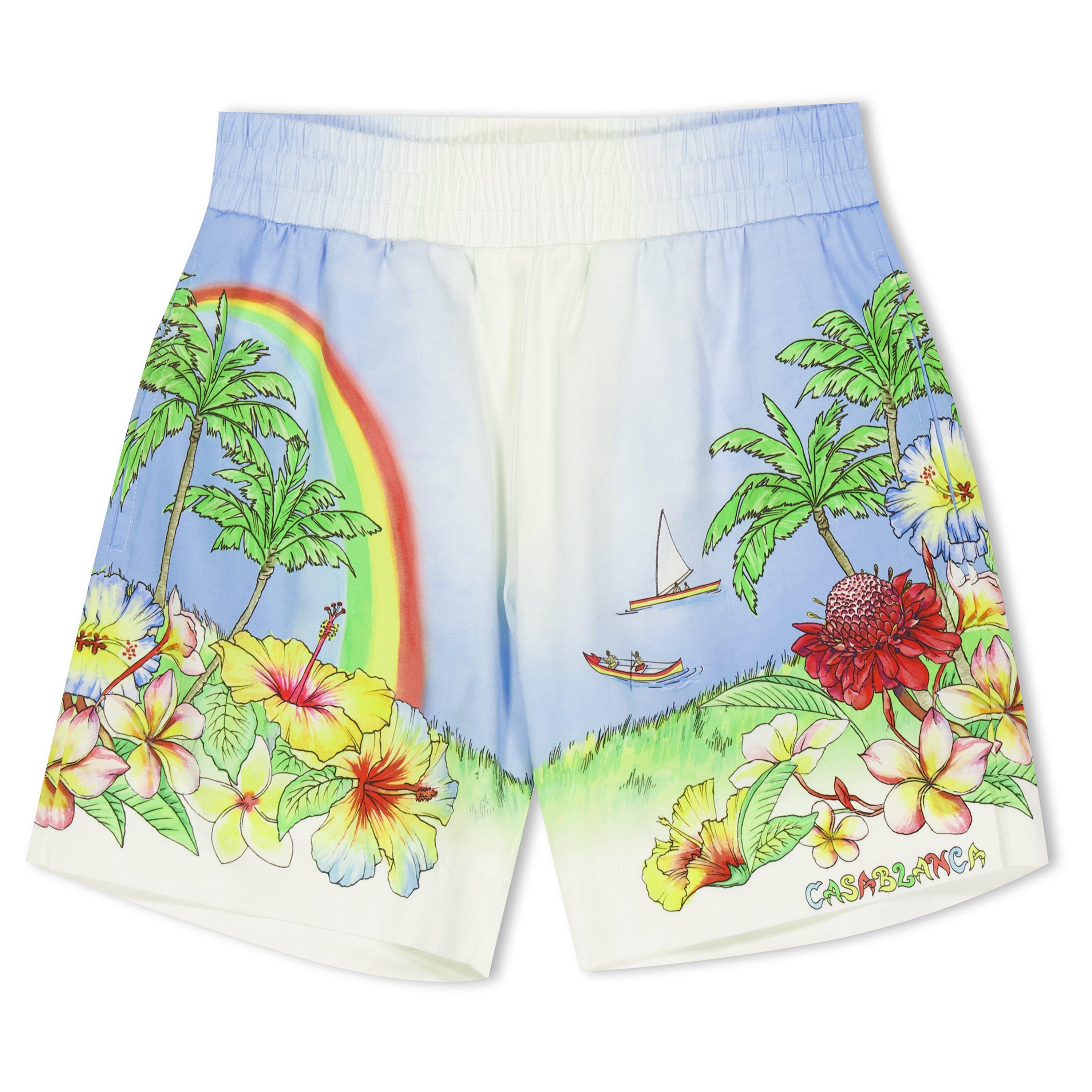 Casablanca Kids' Aloha Woven Tracksuit Shorts - Size 9-10Y