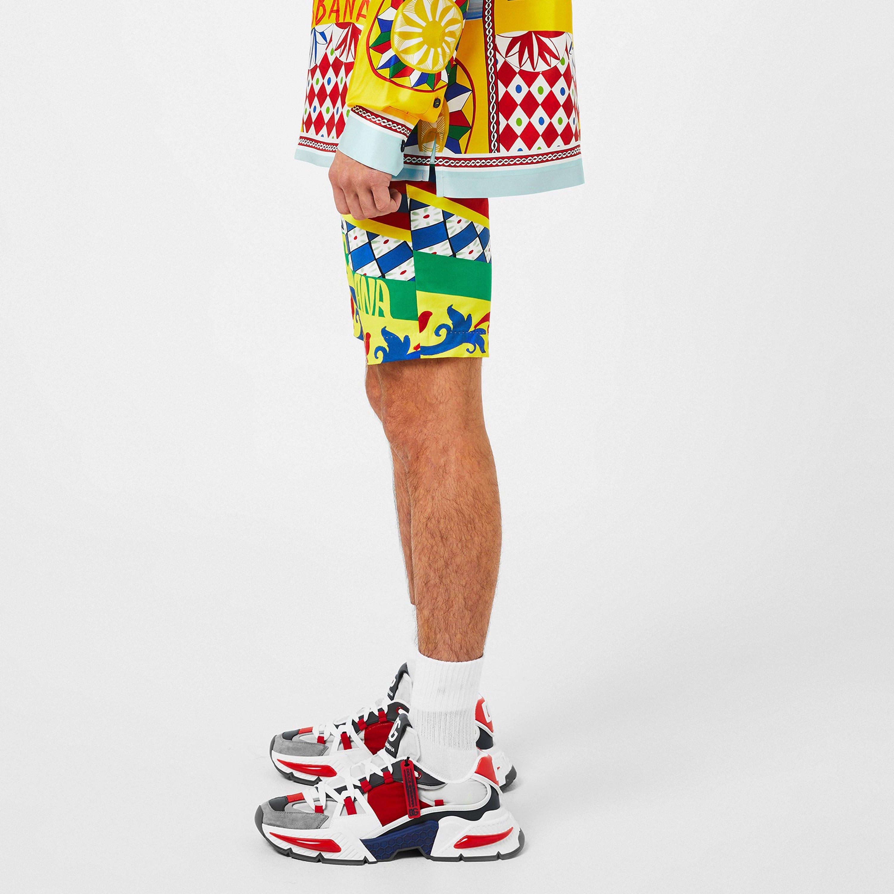 Multi HH4KW - Dolce and Gabbana - Carretto Print Swim Shorts - 2