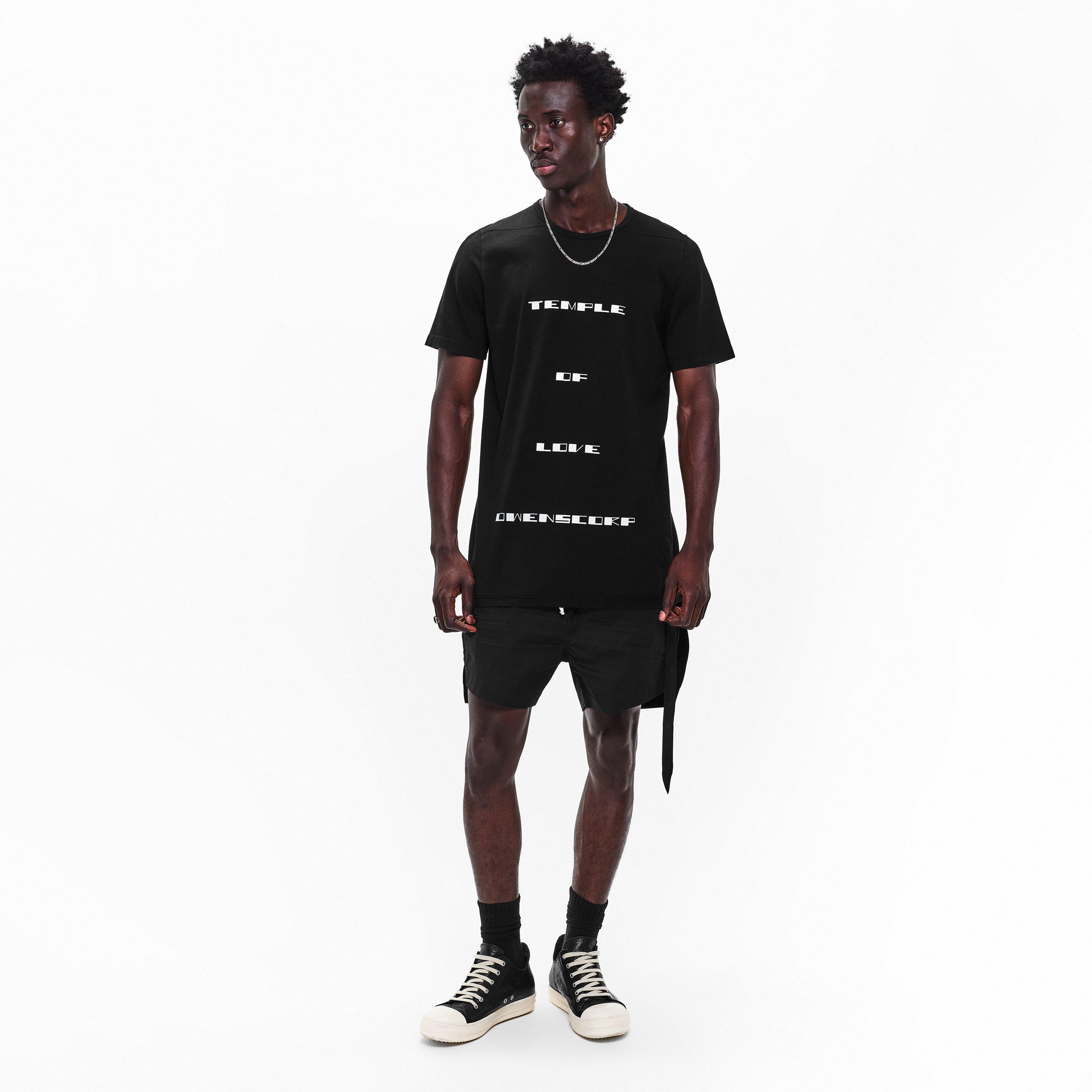 Black - Rick Owens - Men's Woven Tracksuit Shorts - 6