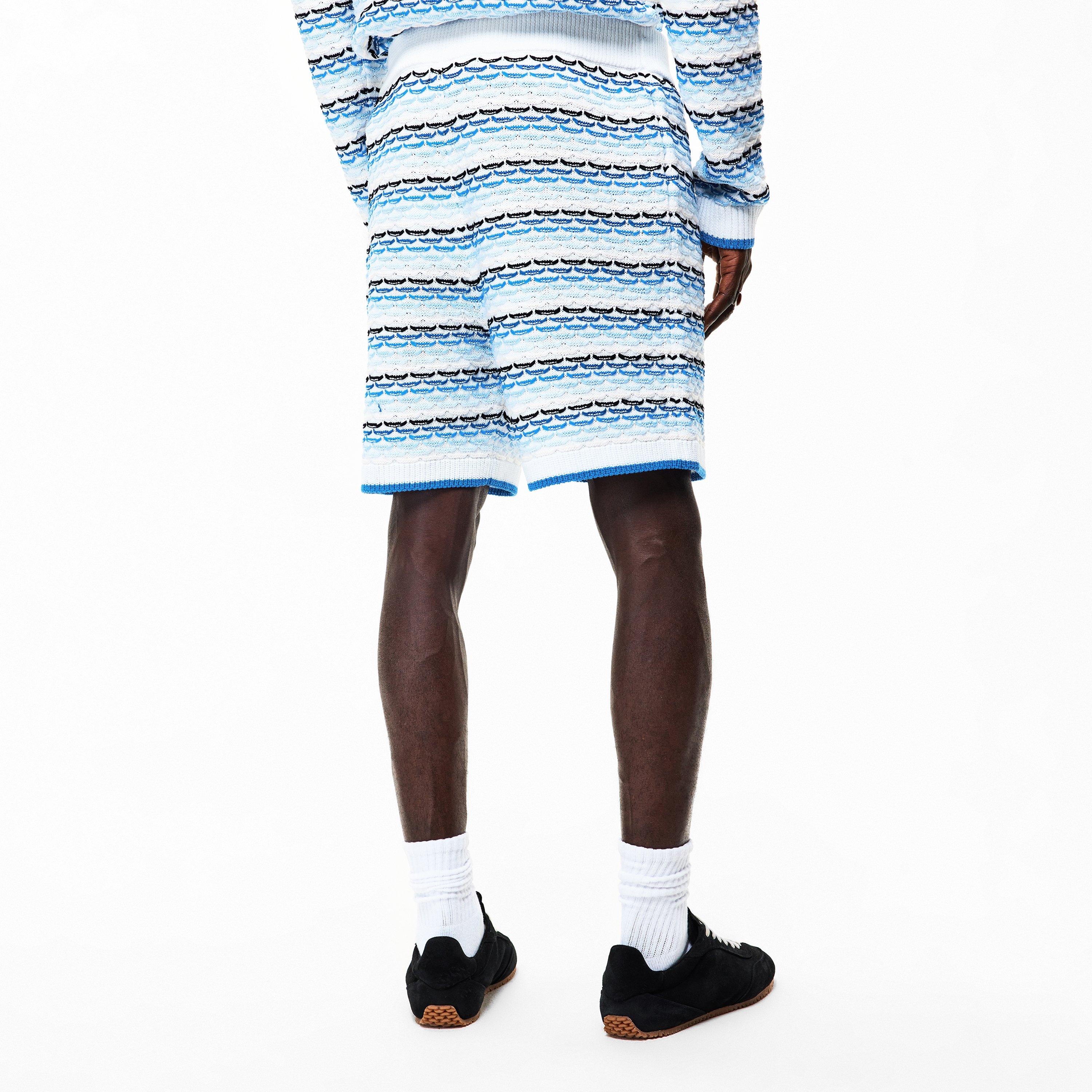 Blue - Casablanca - Men's Woven Tracksuit Shorts - 4