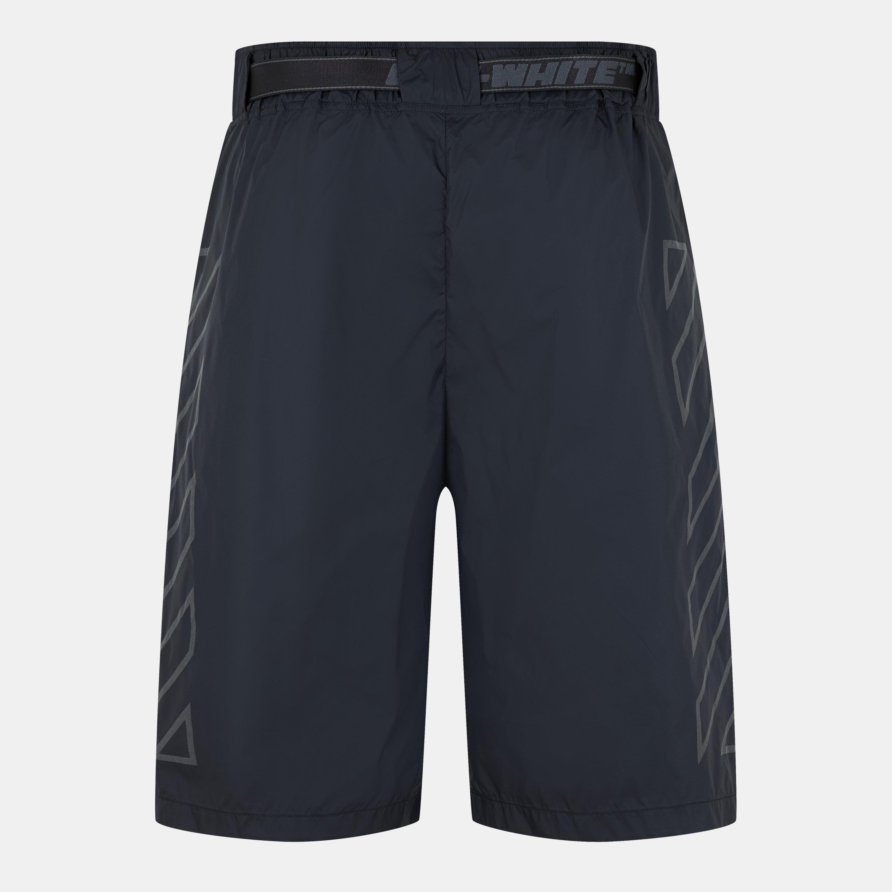 Zwart/Wit - Off White - Men's Woven Shorts - 2