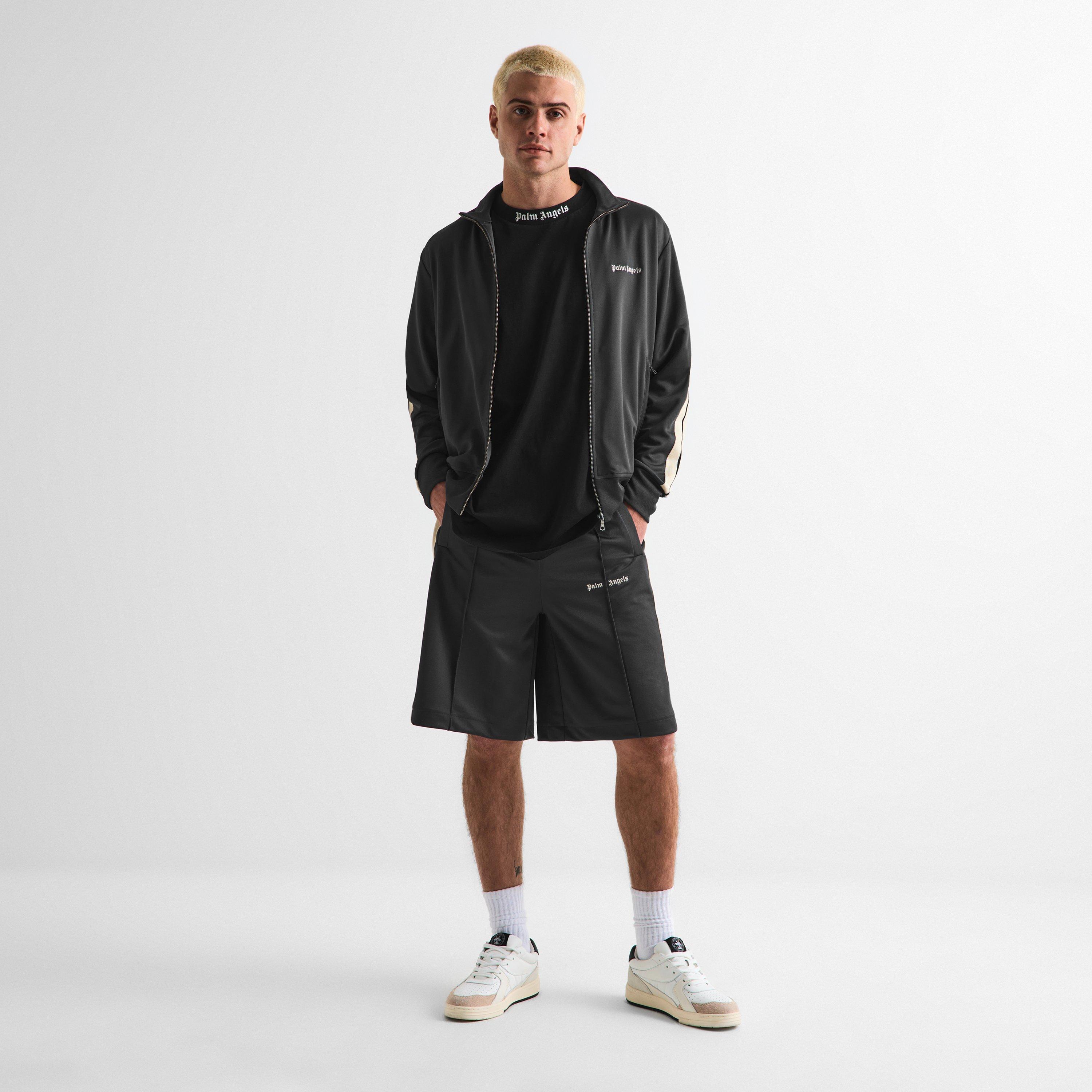 Dark Grey - Palm Angels - Men's Woven Tracksuit Shorts - 6