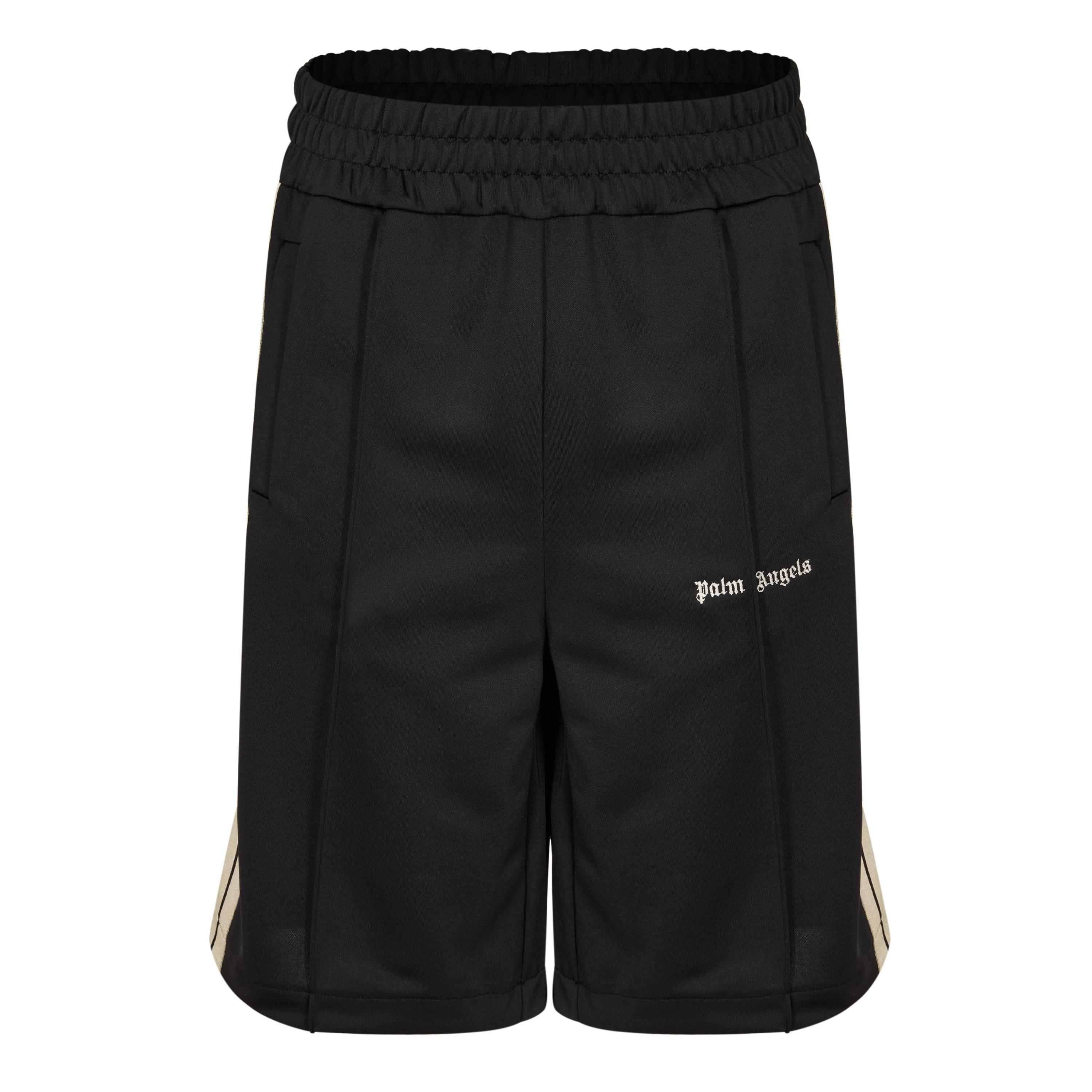 Black - Palm Angels - Men's Woven Tracksuit Shorts - 1