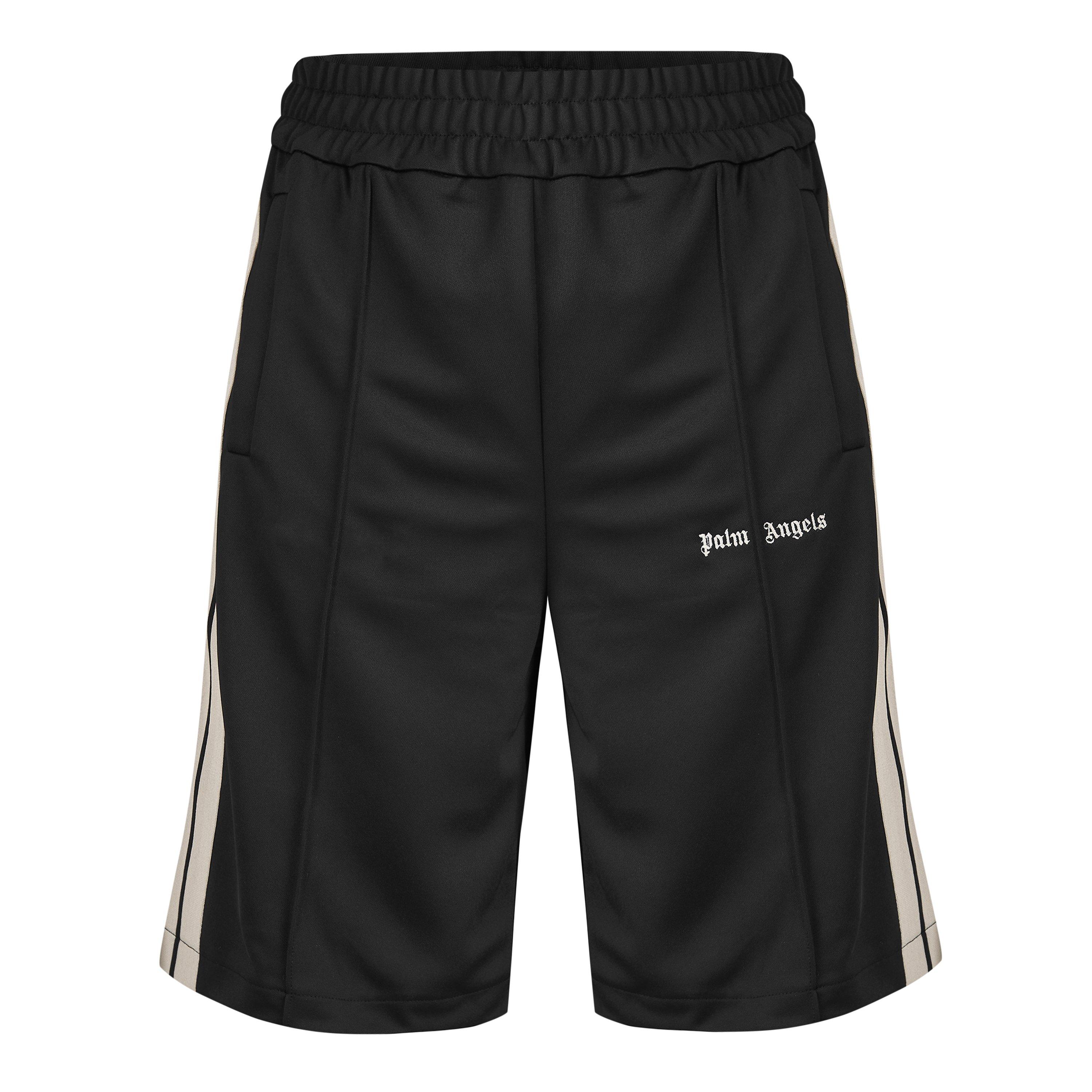 Black - Palm Angels - Men's Woven Tracksuit Shorts - 1