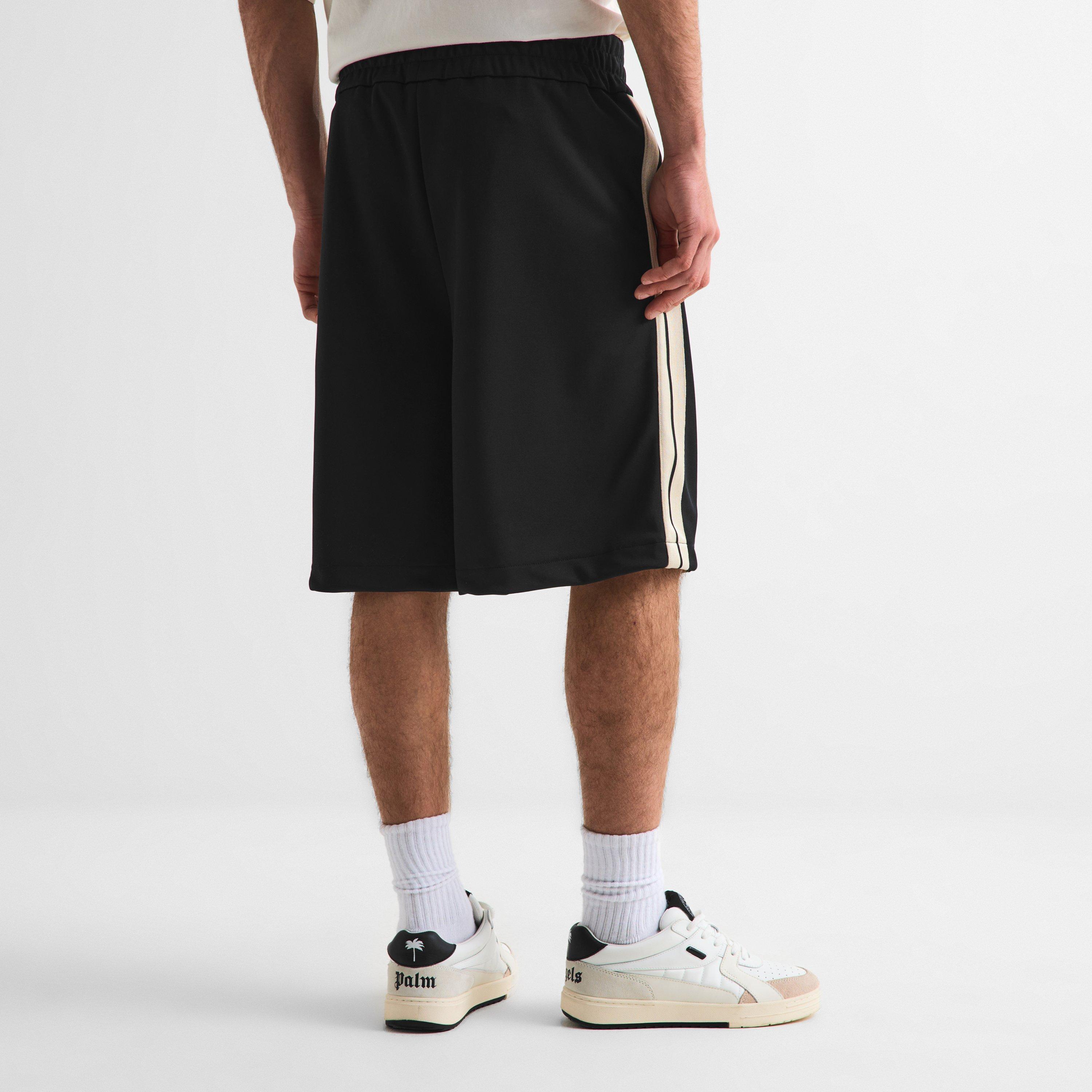 Black - Palm Angels - Men's Woven Tracksuit Shorts - 4