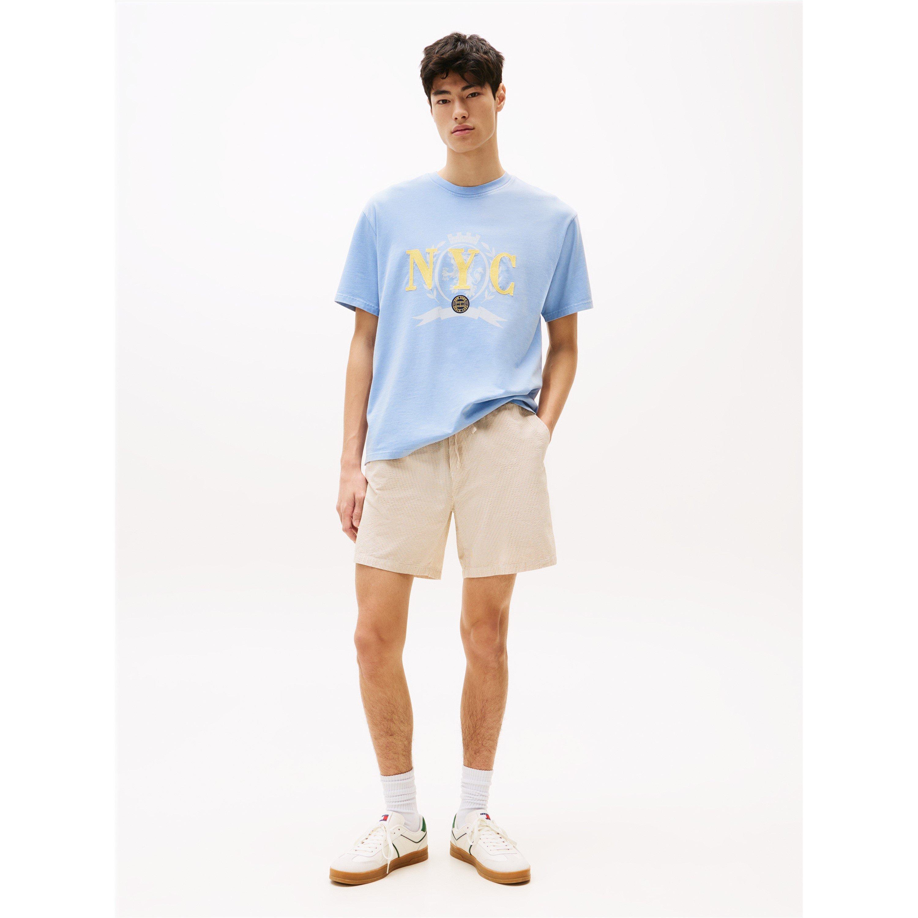 Relic Tan Strp - Tommy Jeans - Men's Seersucker Tracksuit Shorts - 3