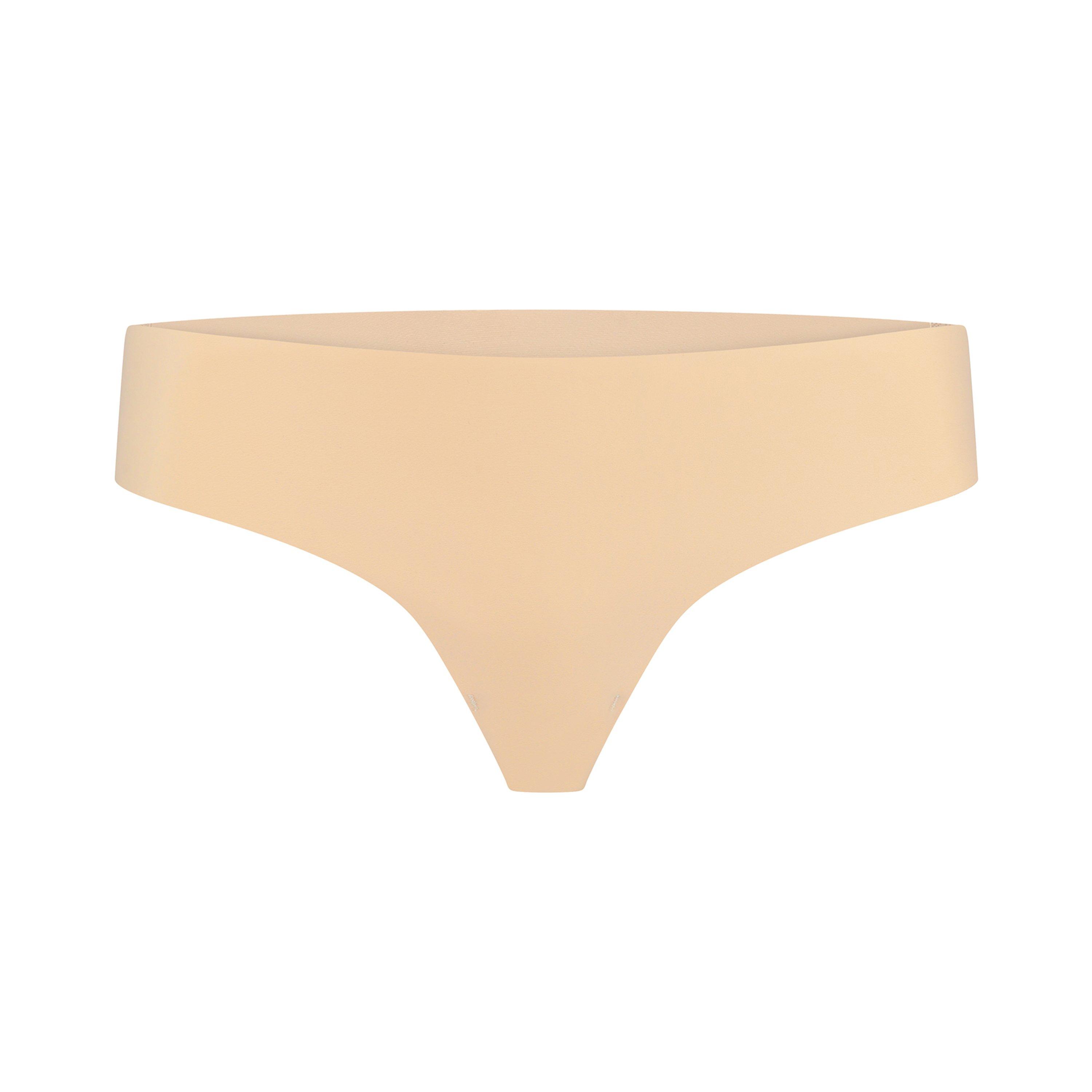 Beige/Black - Bye Bra - 2 pack Invisible Thong - 3