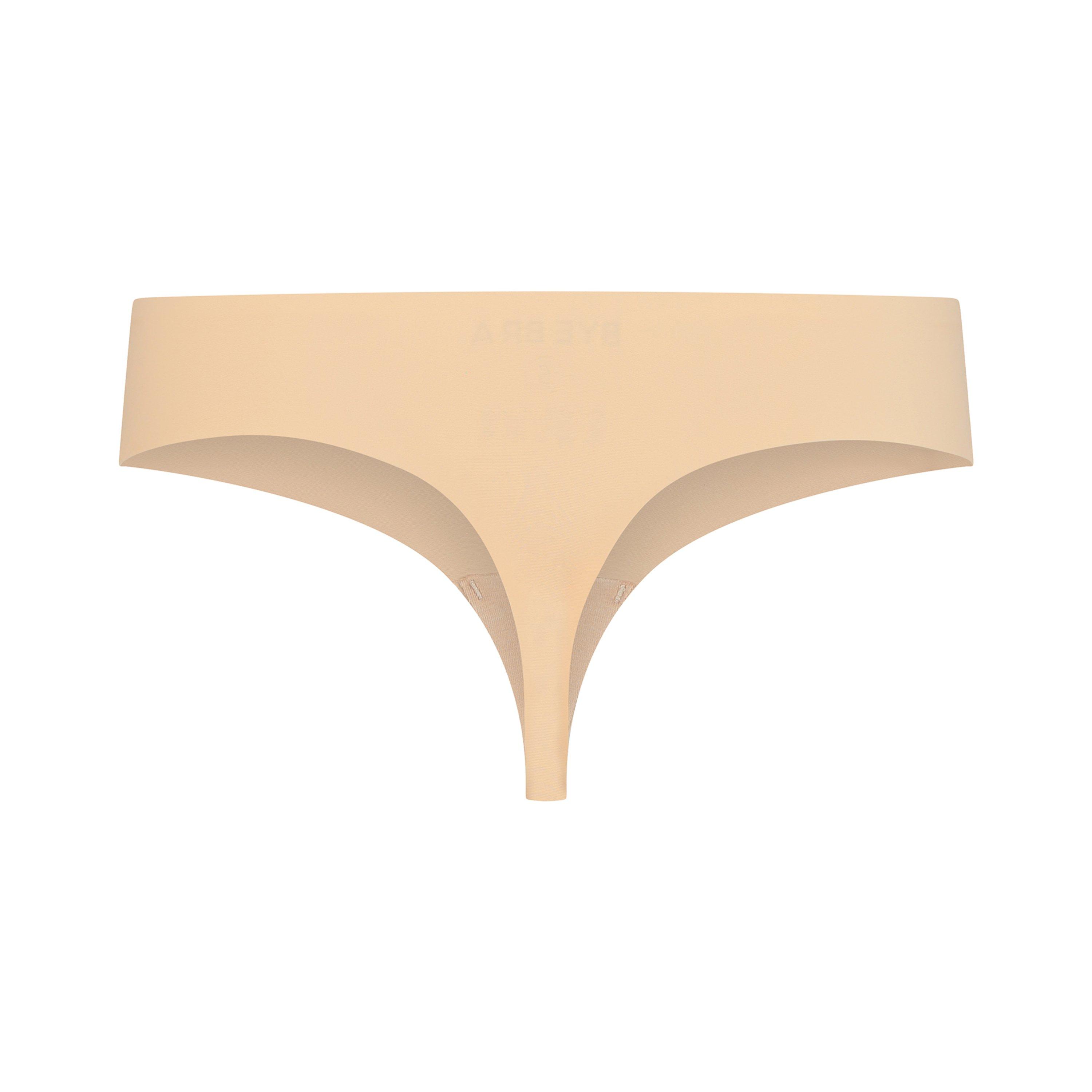 Beige/Black - Bye Bra - 2 pack Invisible Thong - 4