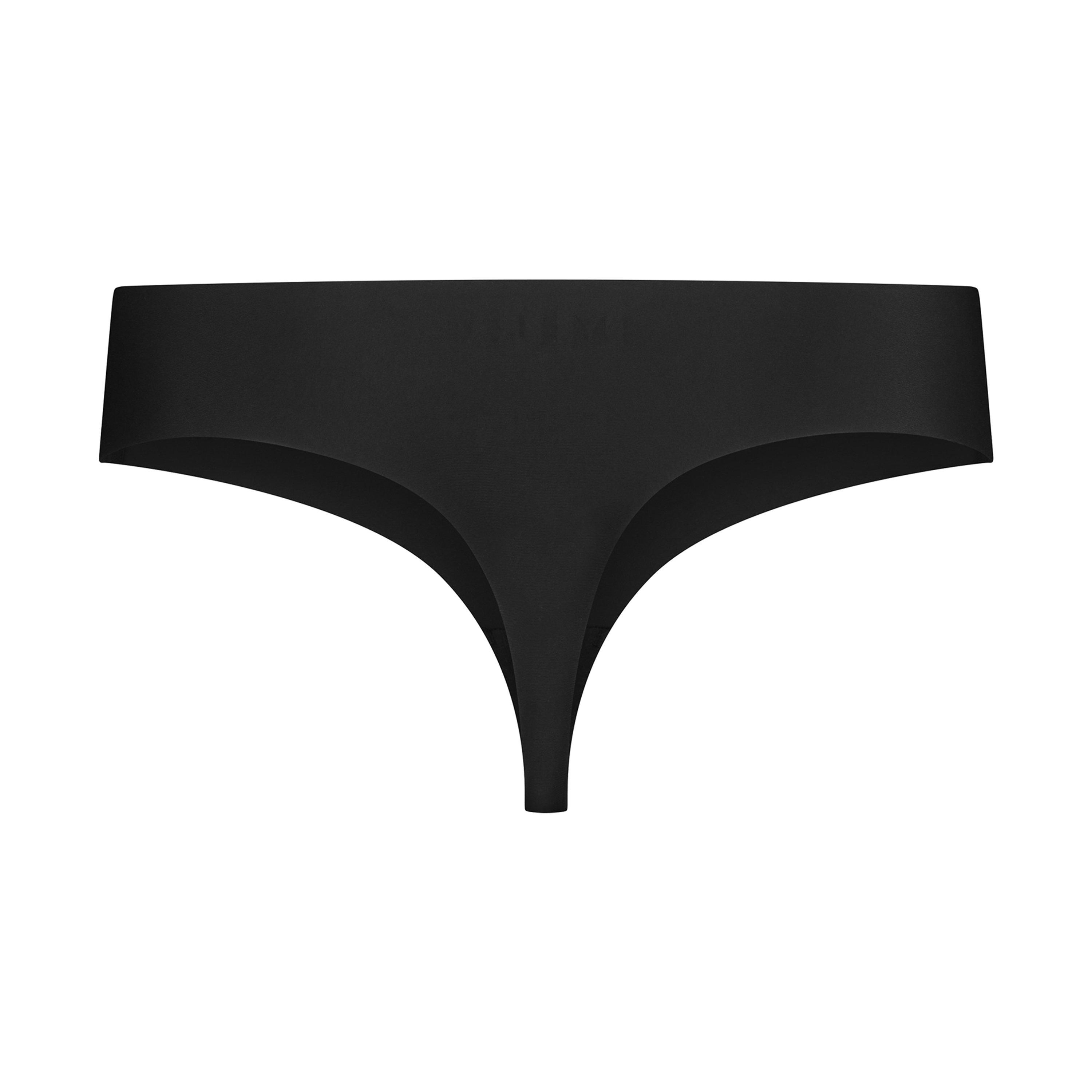 Beige/Black - Bye Bra - 2 pack Invisible Thong - 8