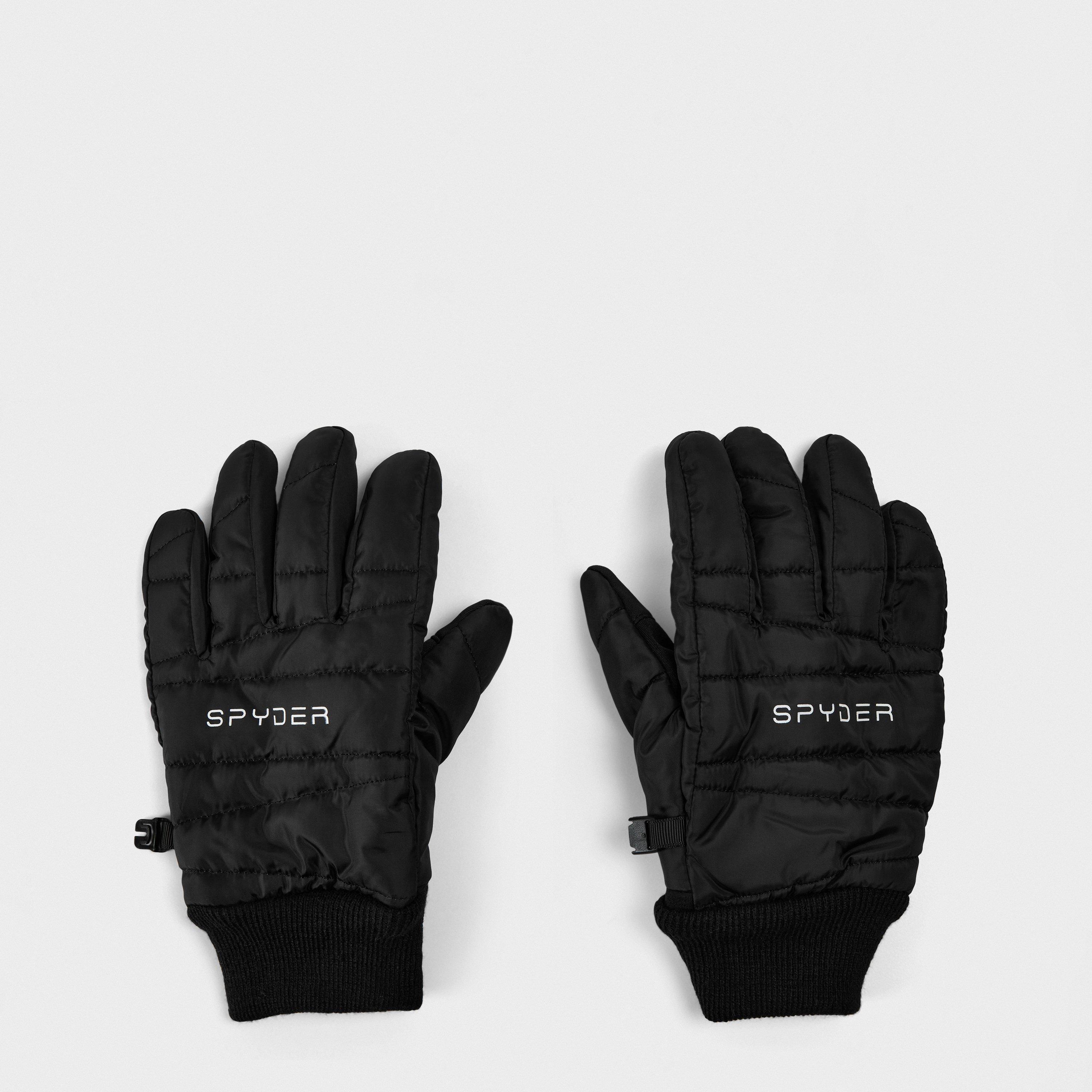 Negro - Spyder - Women's Quilted Ski Gloves - 1