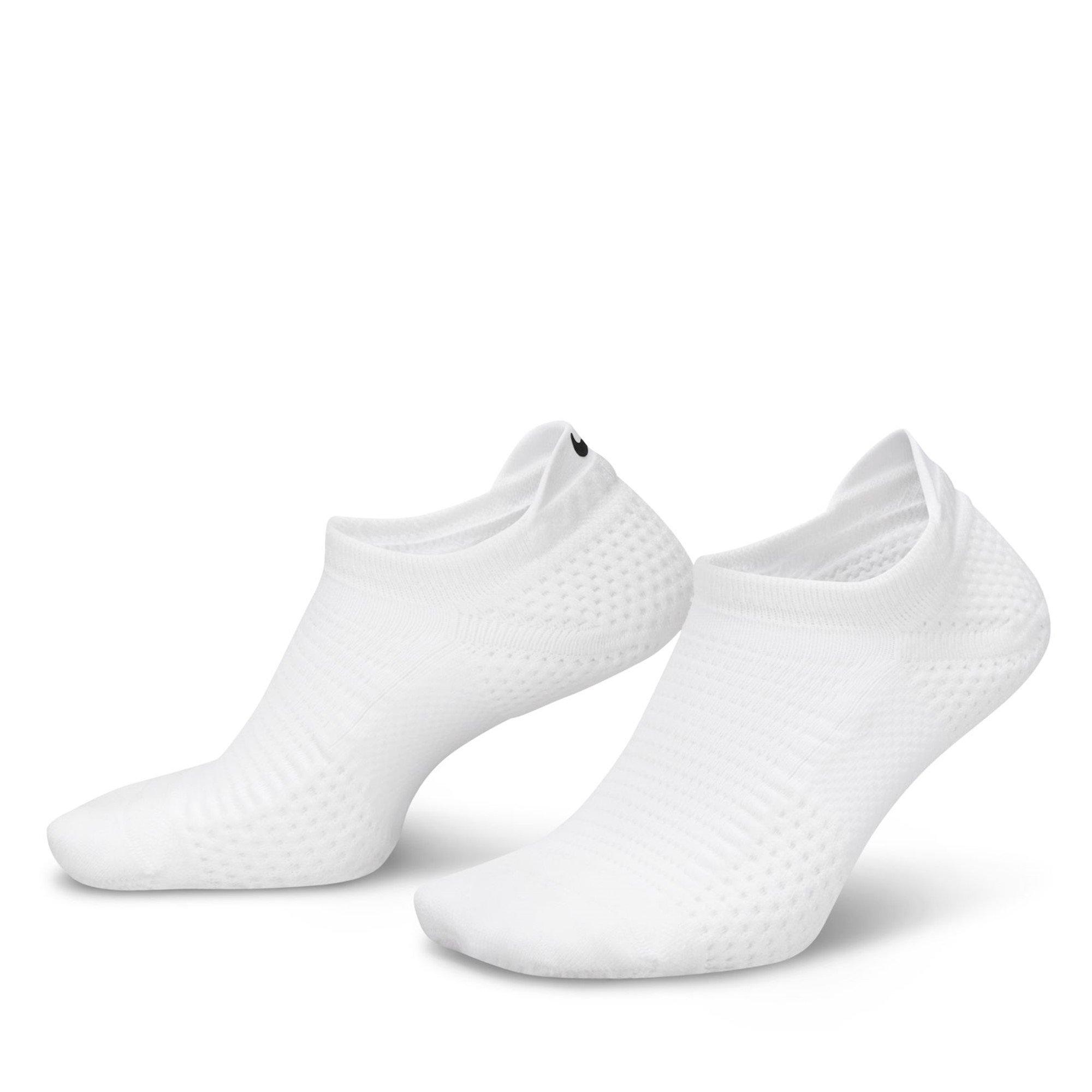 Nike  Slipper Socks - White/White/Blk - 11-14.5 XL